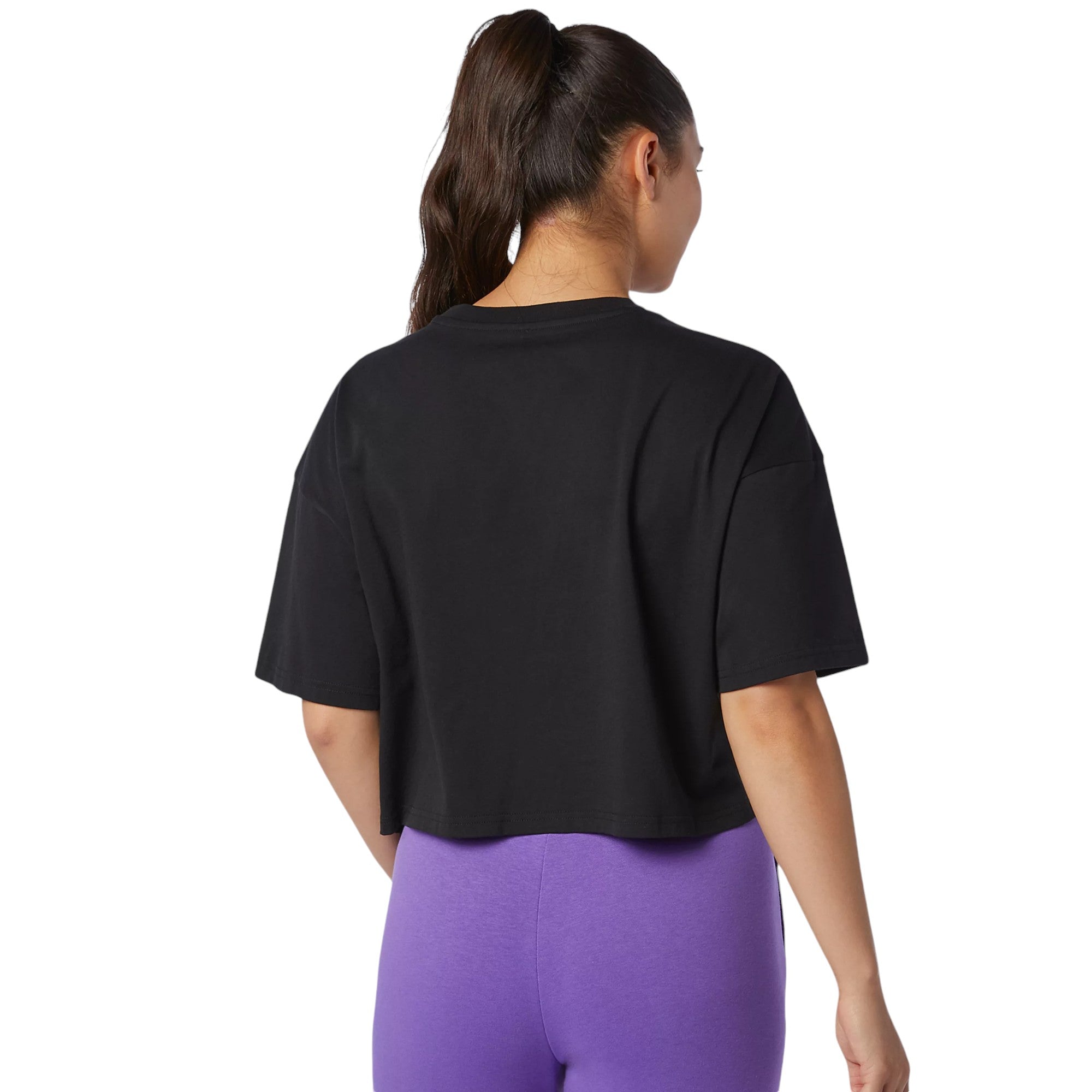 New Balance Womens Optiks Graphic T-Shirt - Black