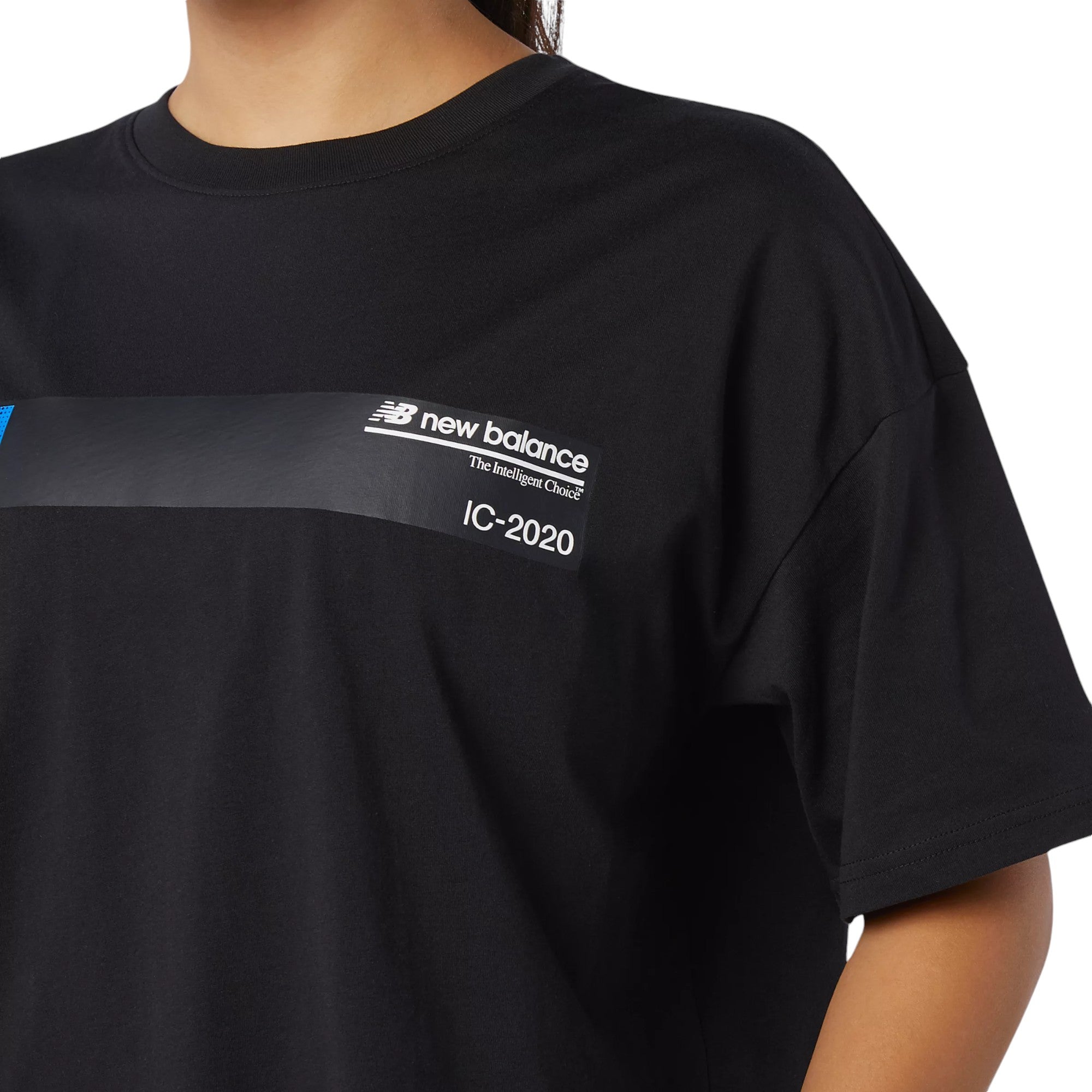 New Balance Womens Optiks Graphic T-Shirt - Black