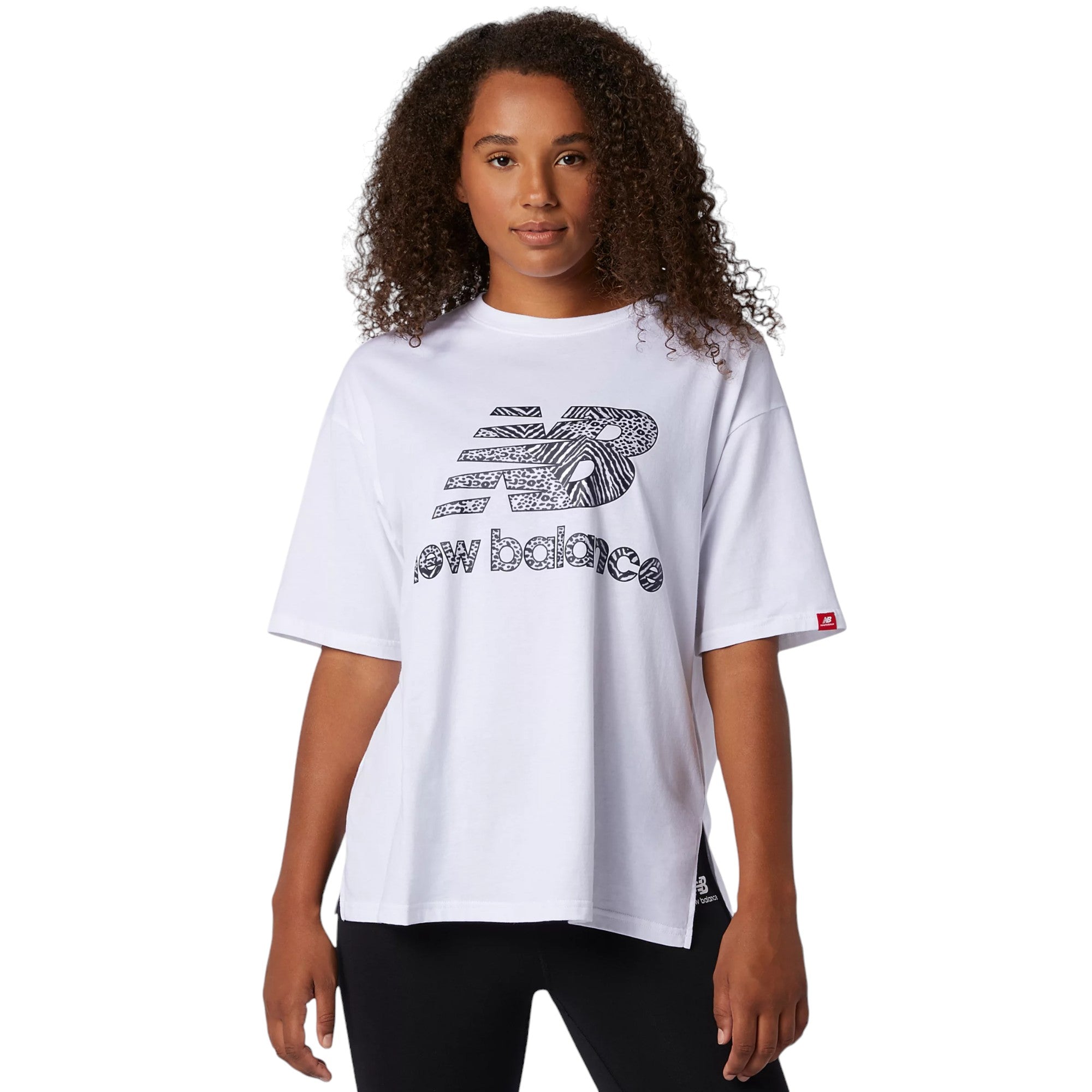 New Balance Athletics Animal Print T-Shirt - White
