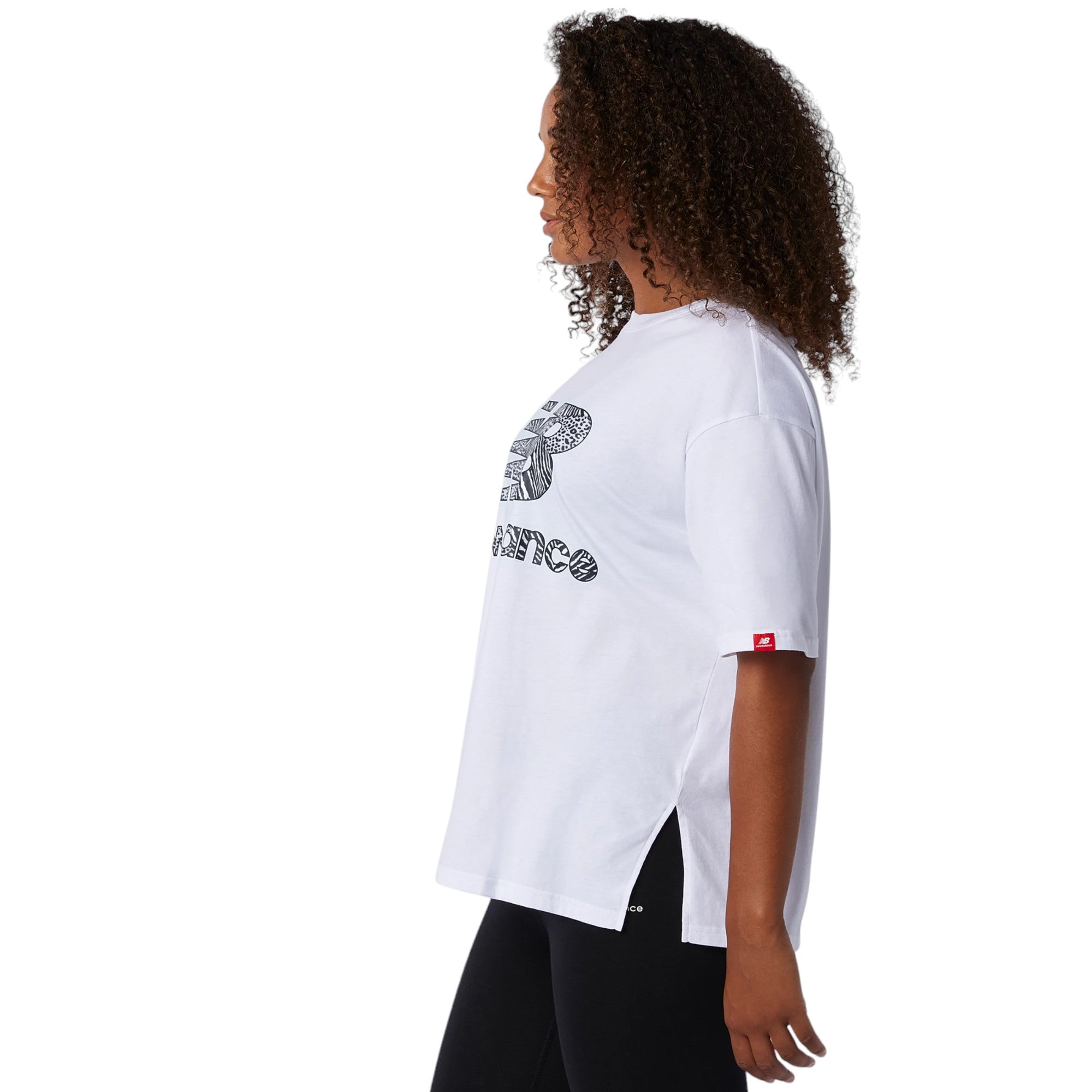 New Balance Athletics Animal Print T-Shirt - White
