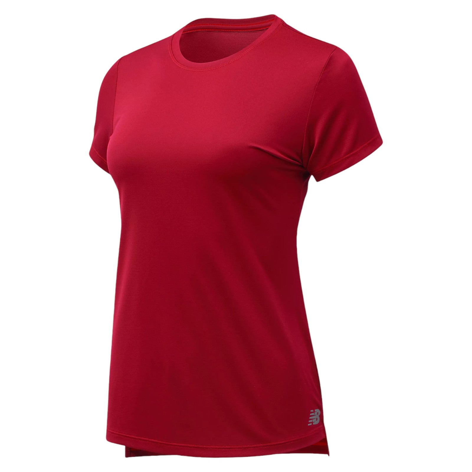 New Balance Womens Core Run Short Sleeve Tee - Red
