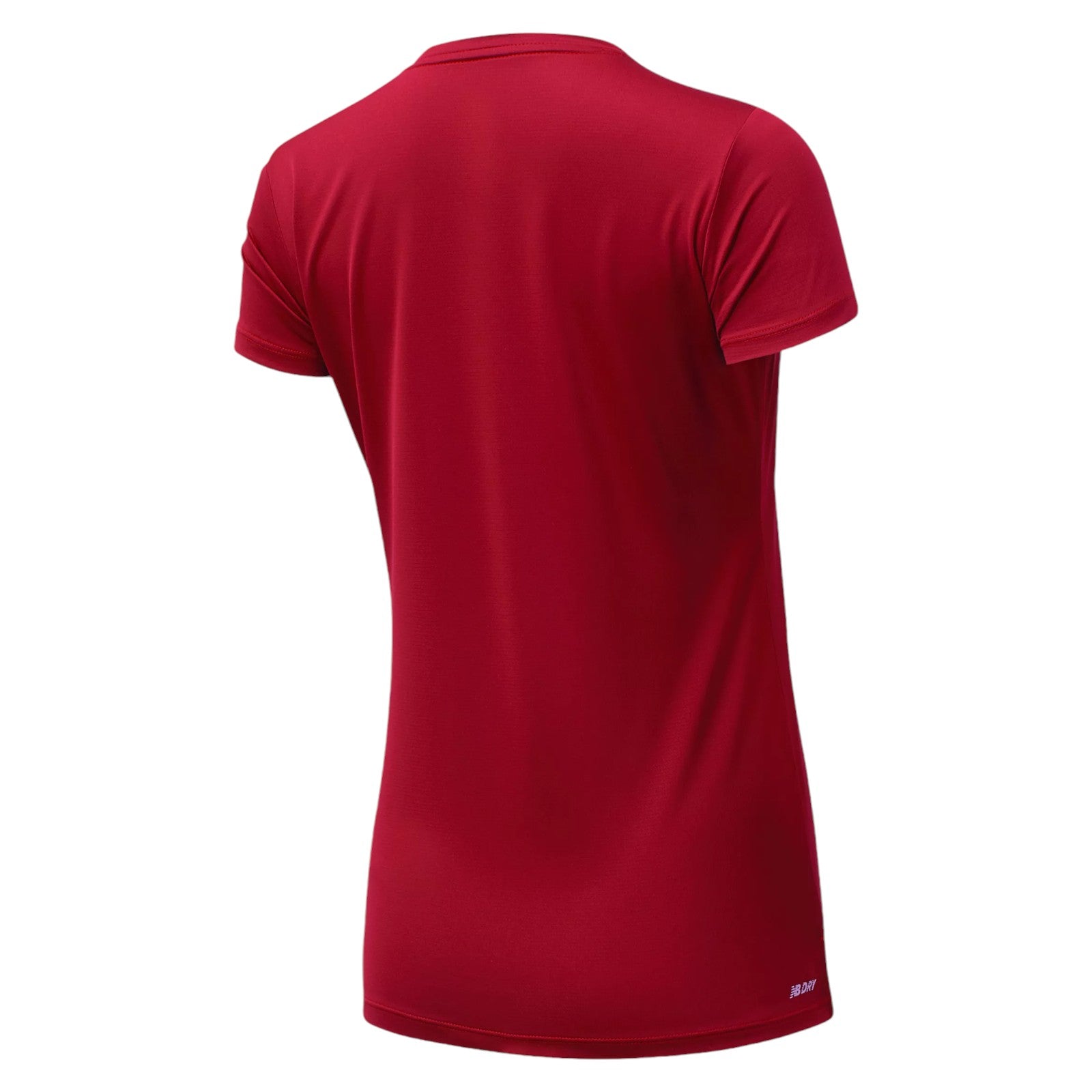 New Balance Womens Core Run Short Sleeve Tee - Red