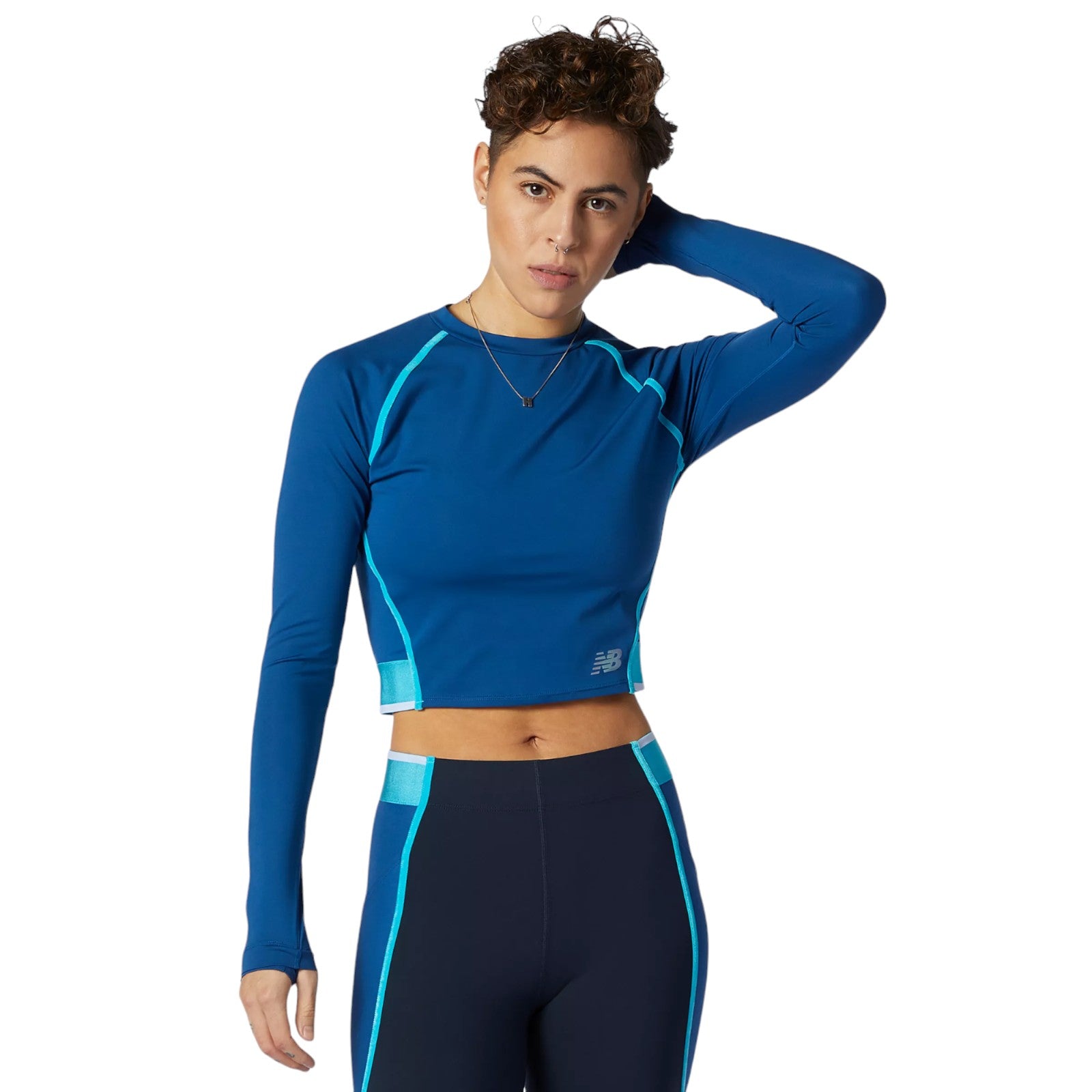 New Balance Womens Q Speed Fuel Long Sleeve Top - Blue