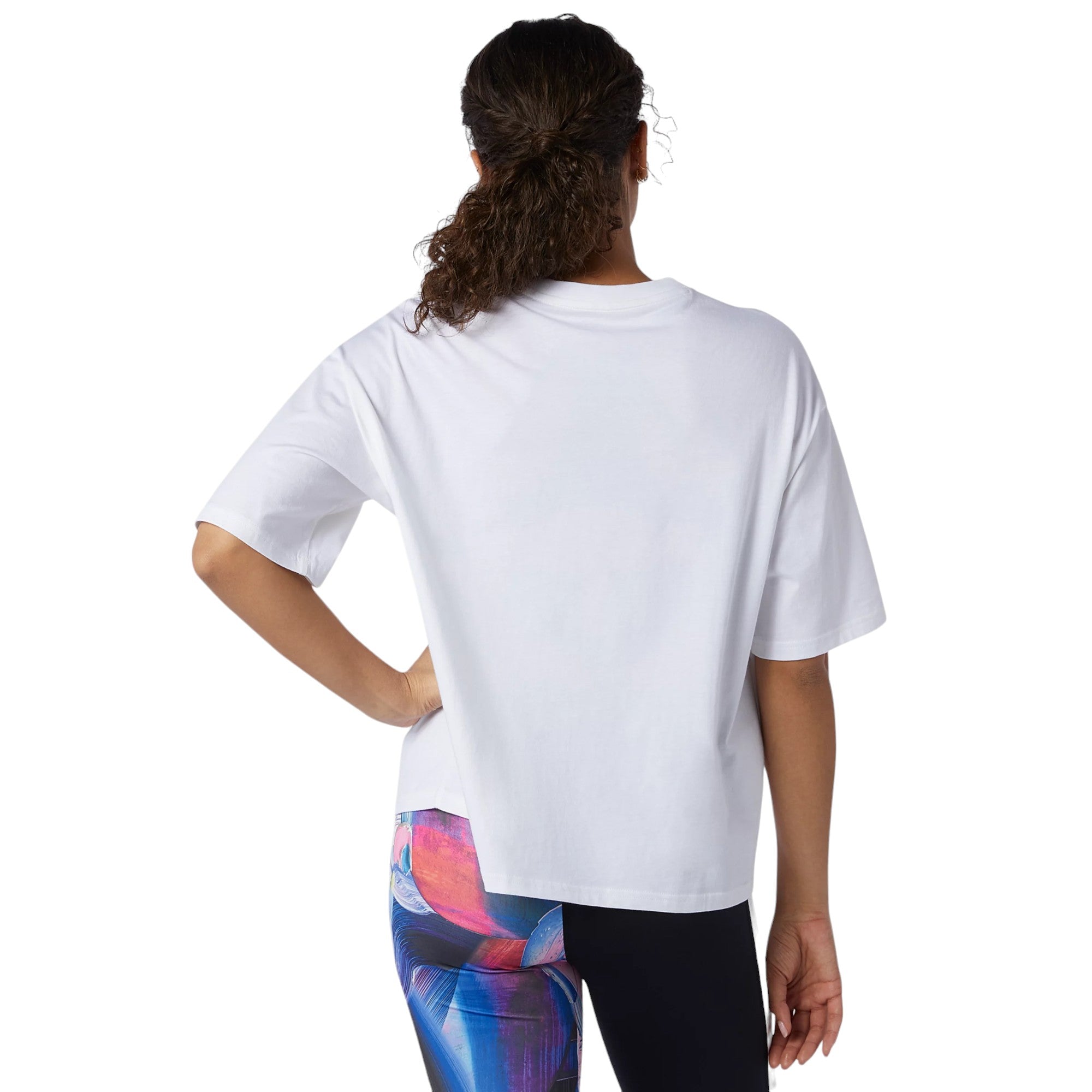 New Balance Womens Athletics Erin Loree Graphic T-Shirt - White