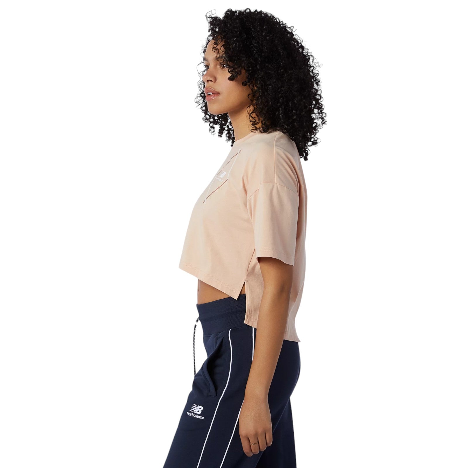 New Balance Womens Athletic Argyle Hilo T Shirt - Pink