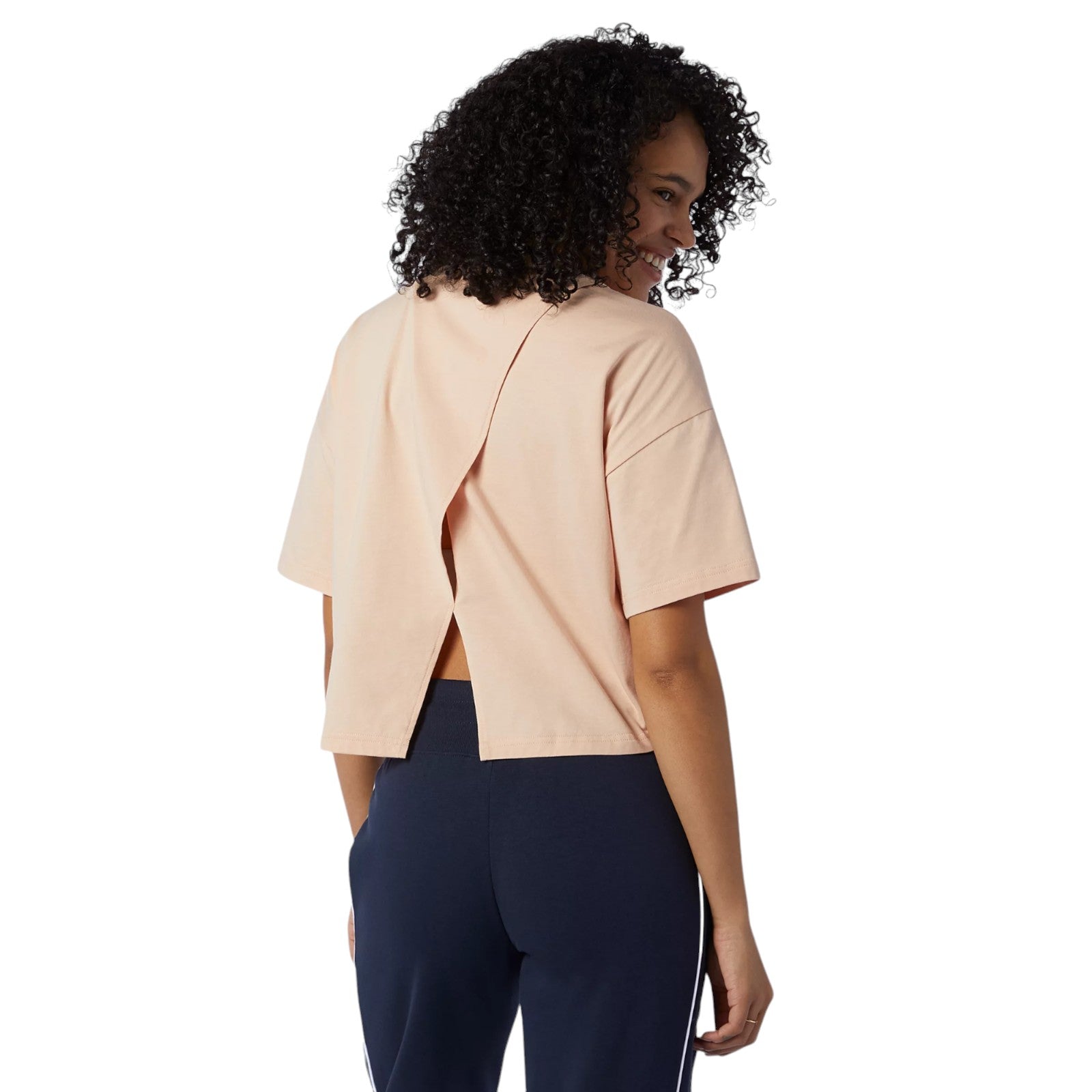 New Balance Womens Athletic Argyle Hilo T Shirt - Pink