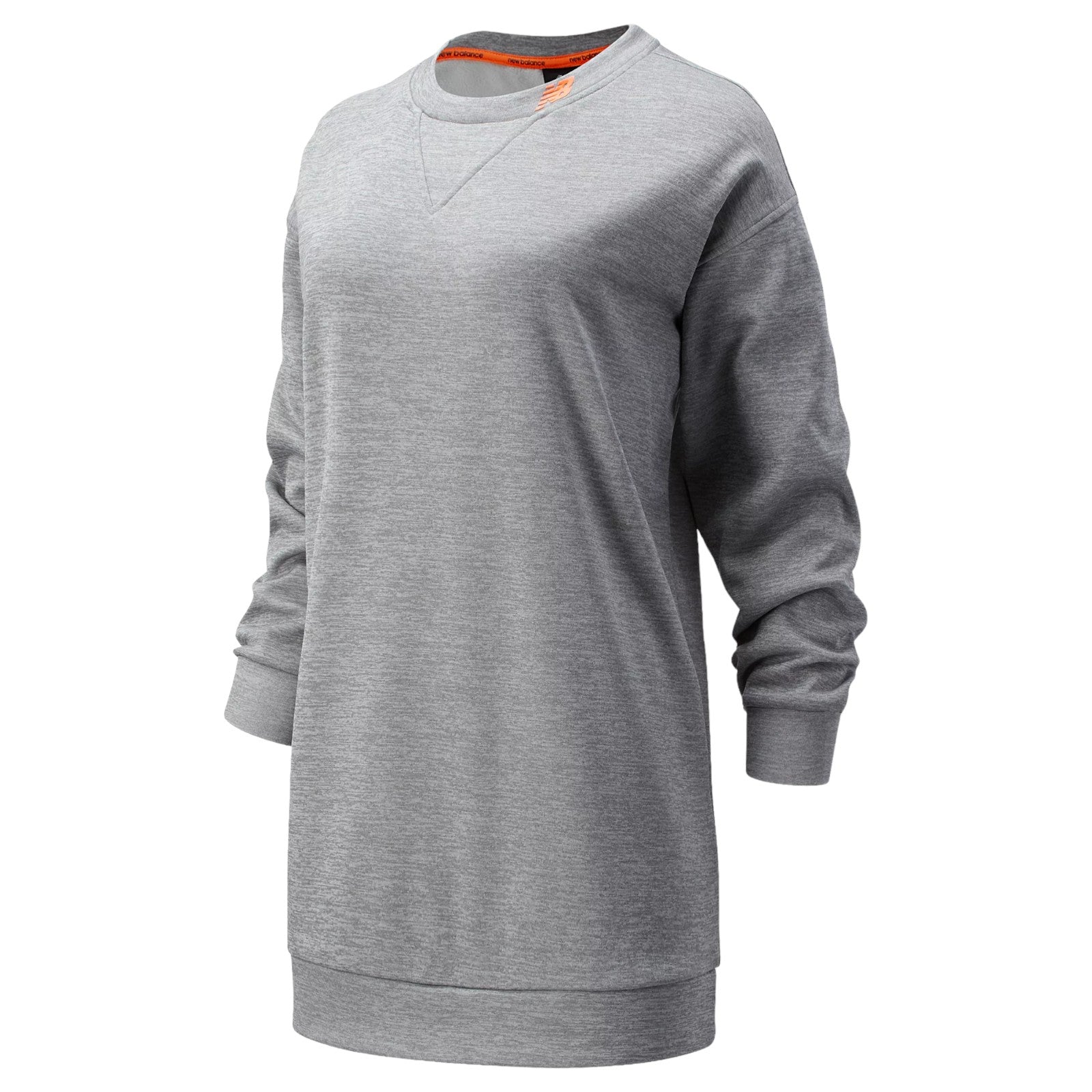 New Balance Womens Achiever Train Fleece Sweatshirt - Grey