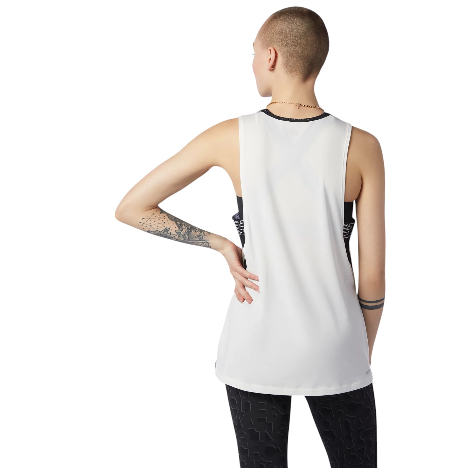 New Balance Womens Running Relentless Sweat Tank Top - Beige