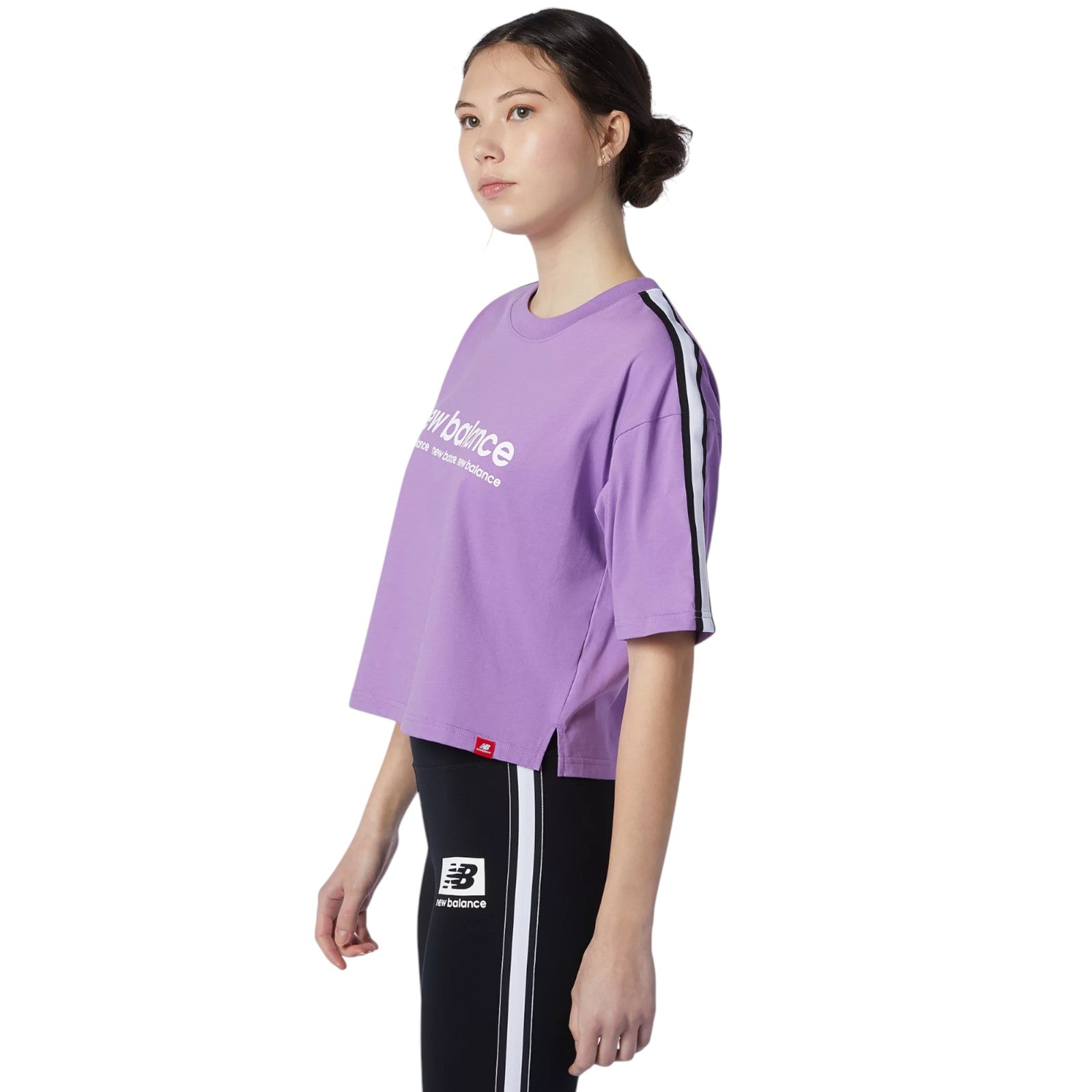 New Balance Womens Essentials ID Tee - Purple