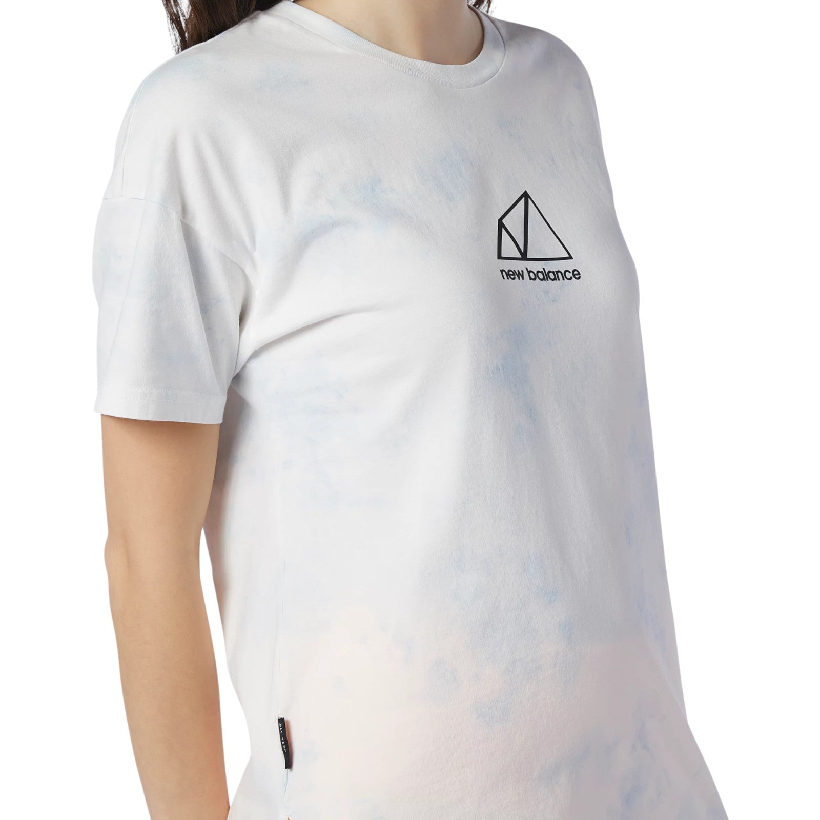 New Balance Womens All Terrain Tie Dye Graphic Tee - White