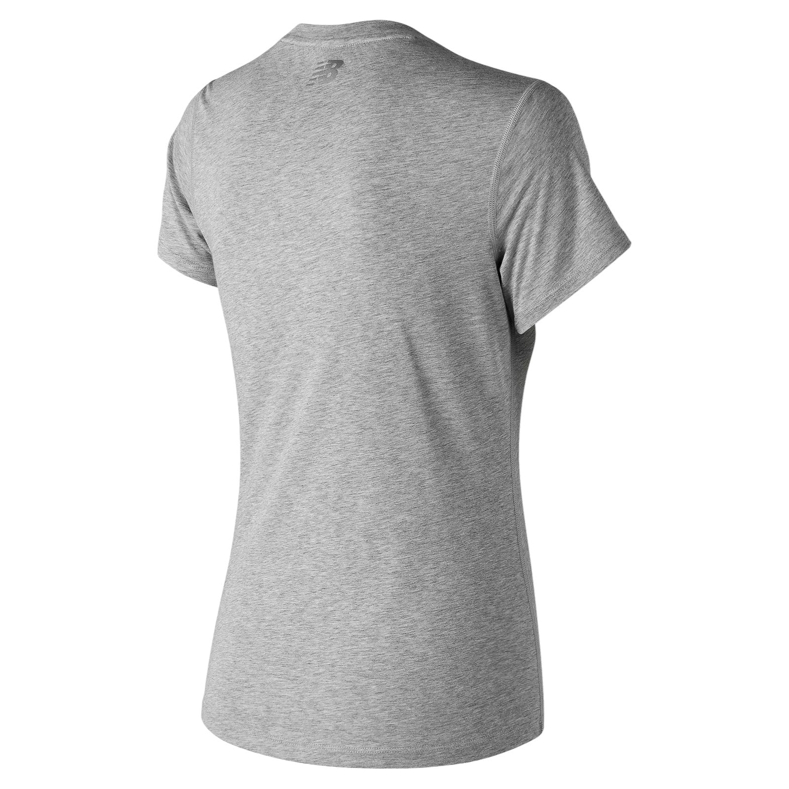 New Balance Womens Heather Tech Relentless Crew Tee - Grey