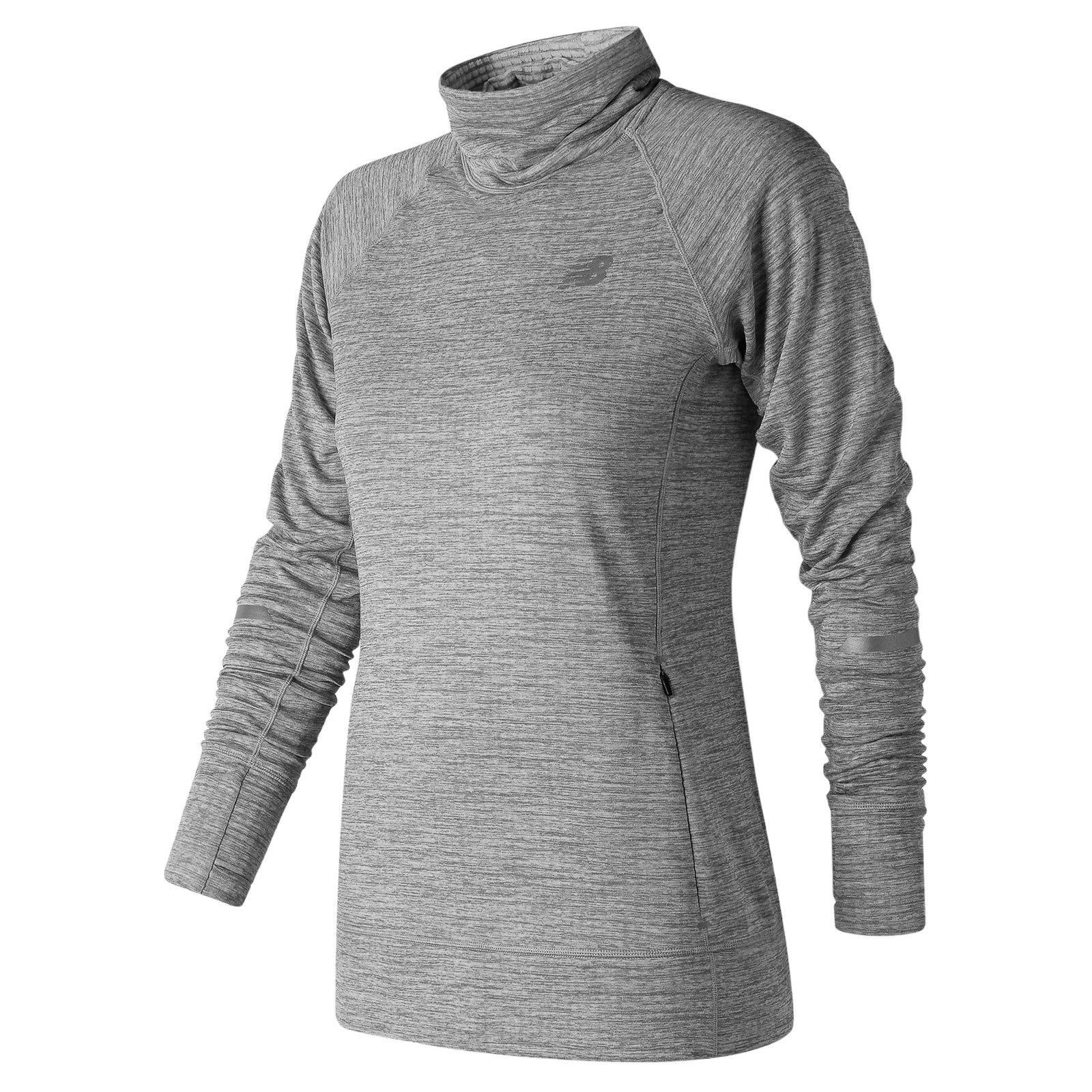 New Balance Womens Heat Pullover Sweat Top - Grey