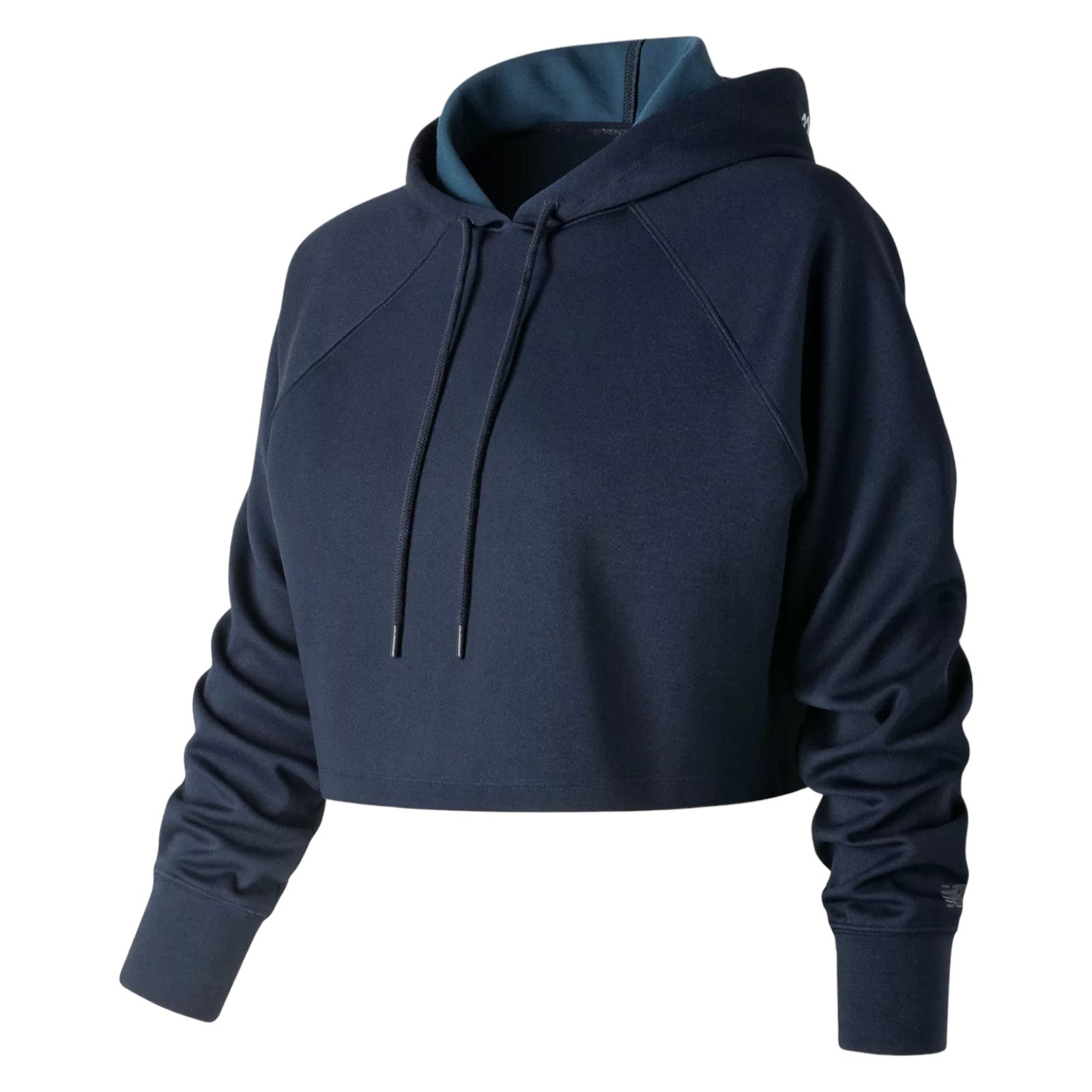 New Balance Womens Energize Cropped Hoodie - Navy