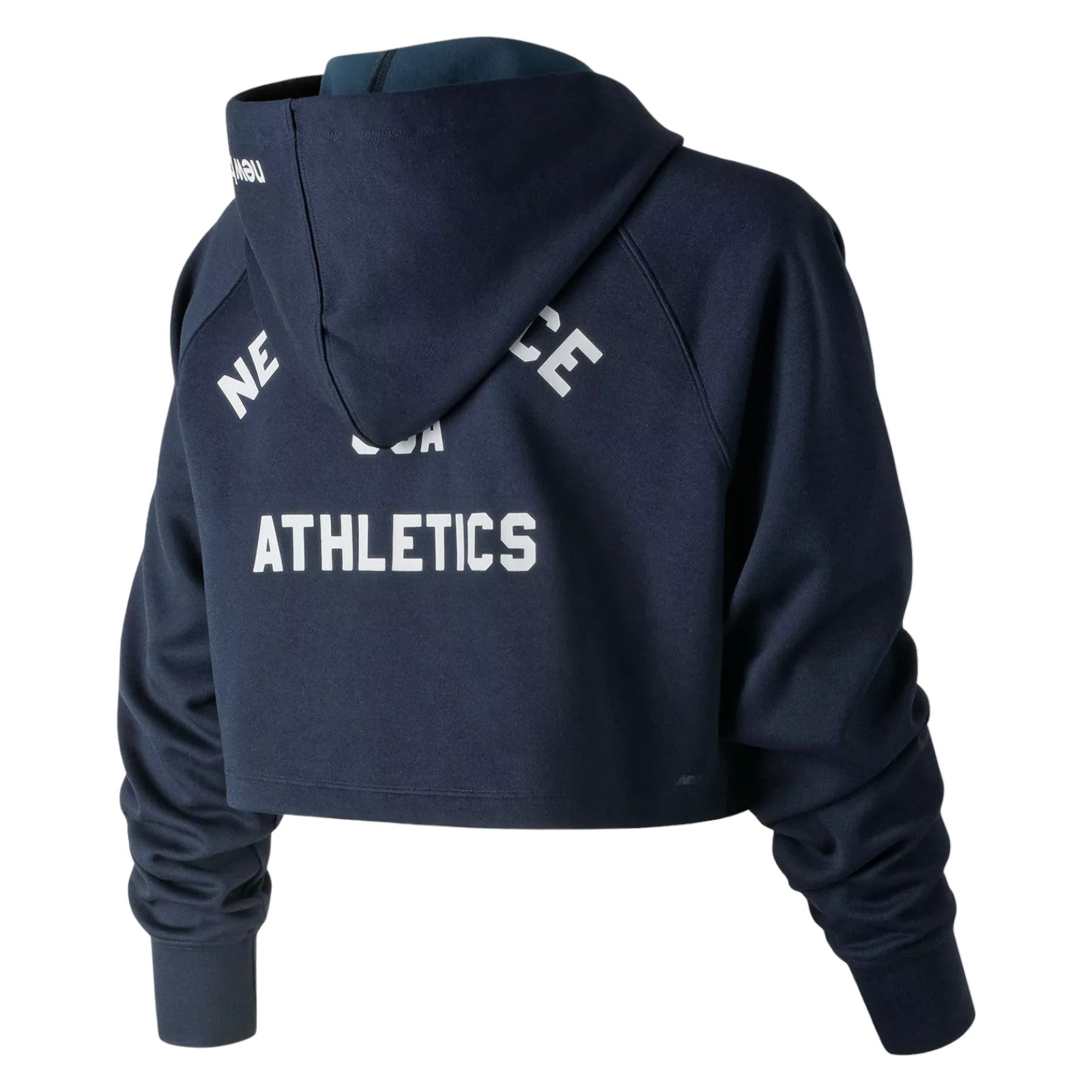 New Balance Womens Energize Cropped Hoodie - Navy