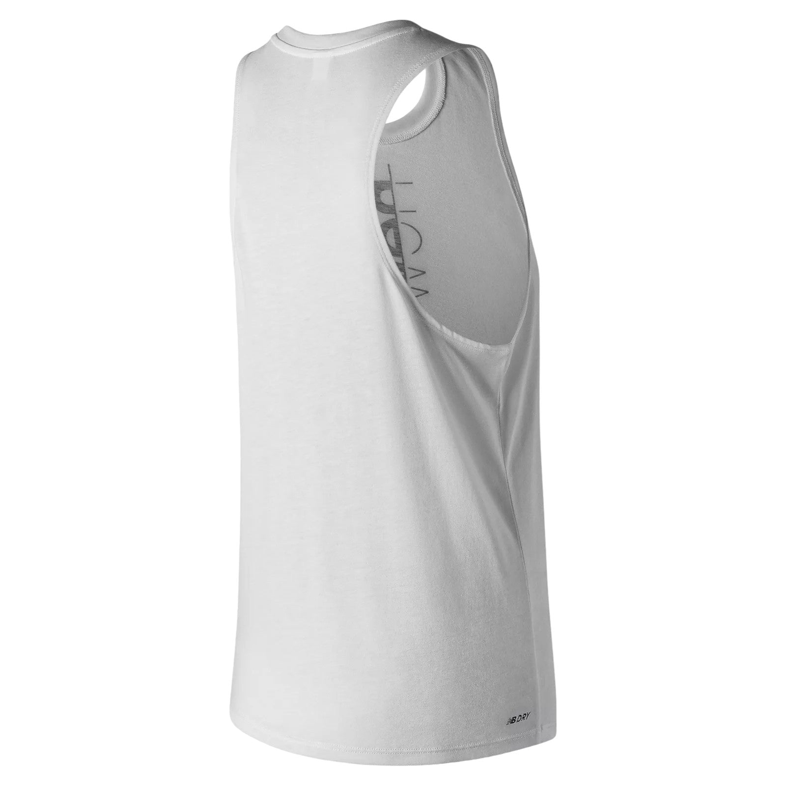 New Balance Womens Relentless Graphic Tank Top - White