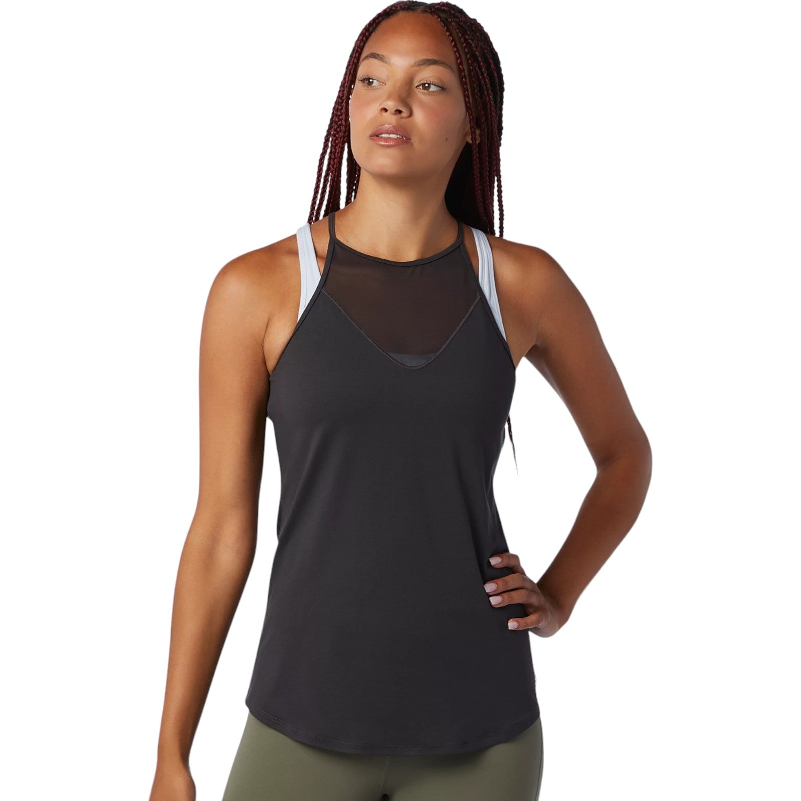 New Balance Womens Determination Shadow Tank Top - Black
