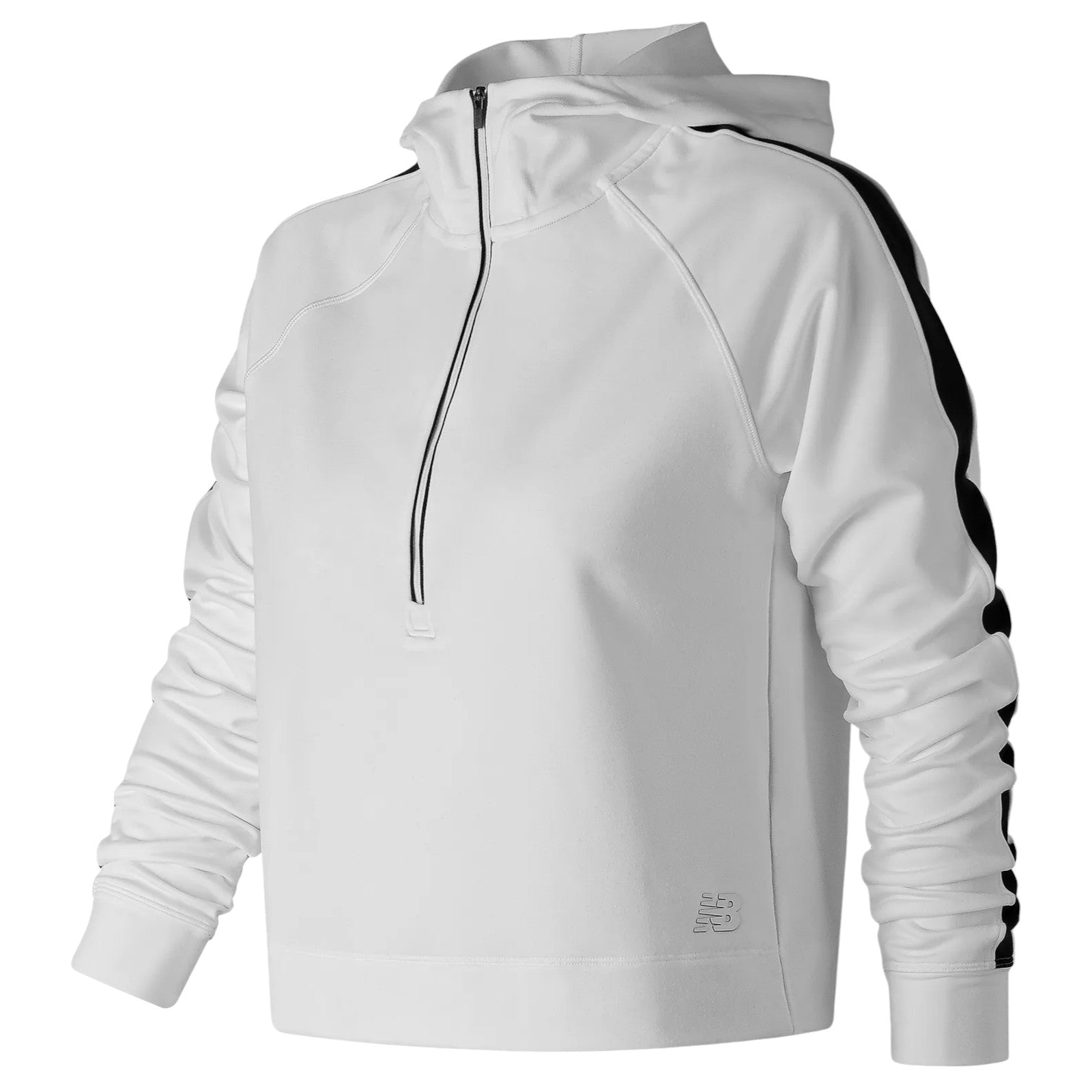 New Balance Womens Anticipate Crop Hoodie - White