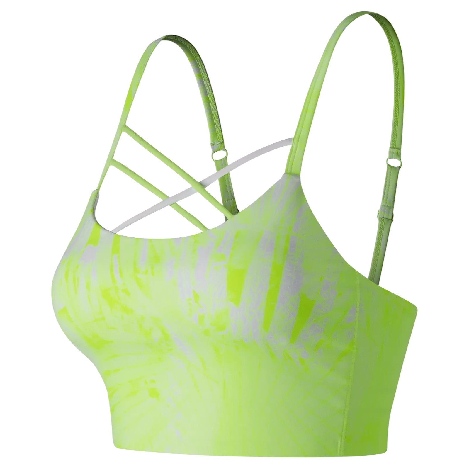 New Balance Womens Cool Crop Top Bra - Green