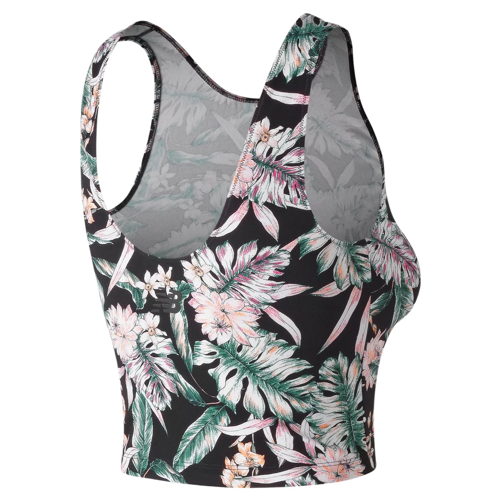 New Balance Womens Printed Floral Evolve Crop Tank