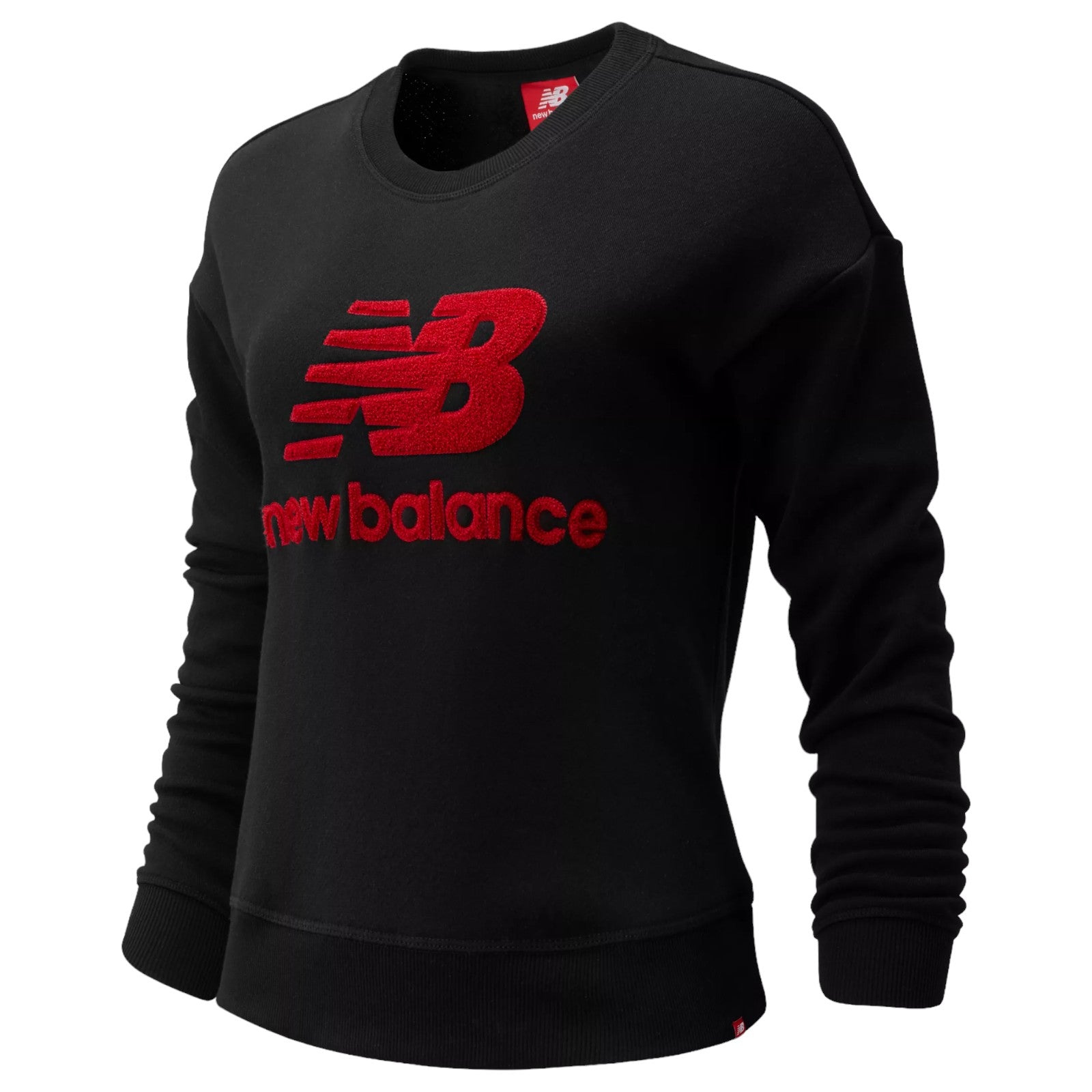 New Balance Womens Athletics Stadium Crew Sweatshirt - Black