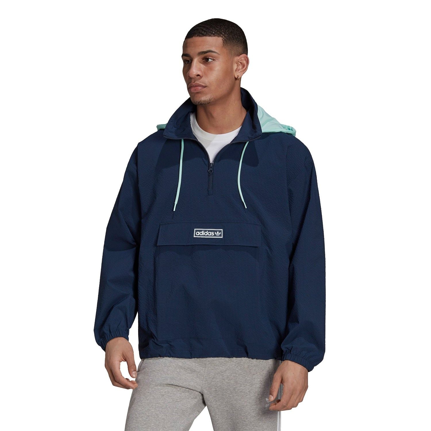 adidas Originals 1/4 Zip Jacket - Navy - ViaductClothing -  -  