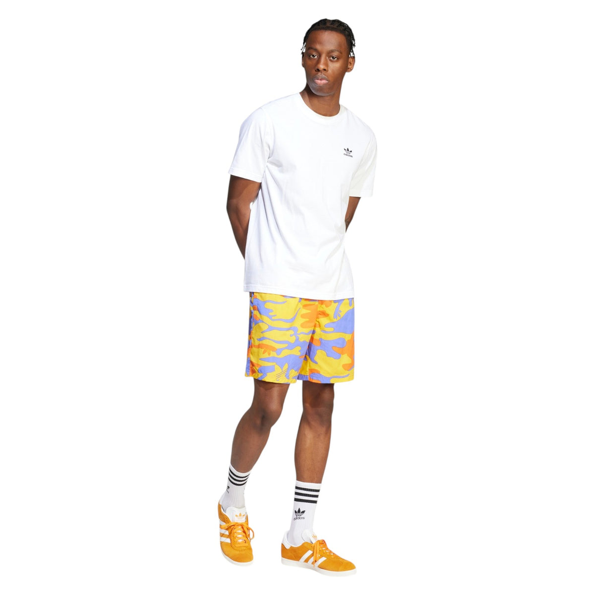 adidas Originals 8-Inch Graphic Swim Shorts - Blue