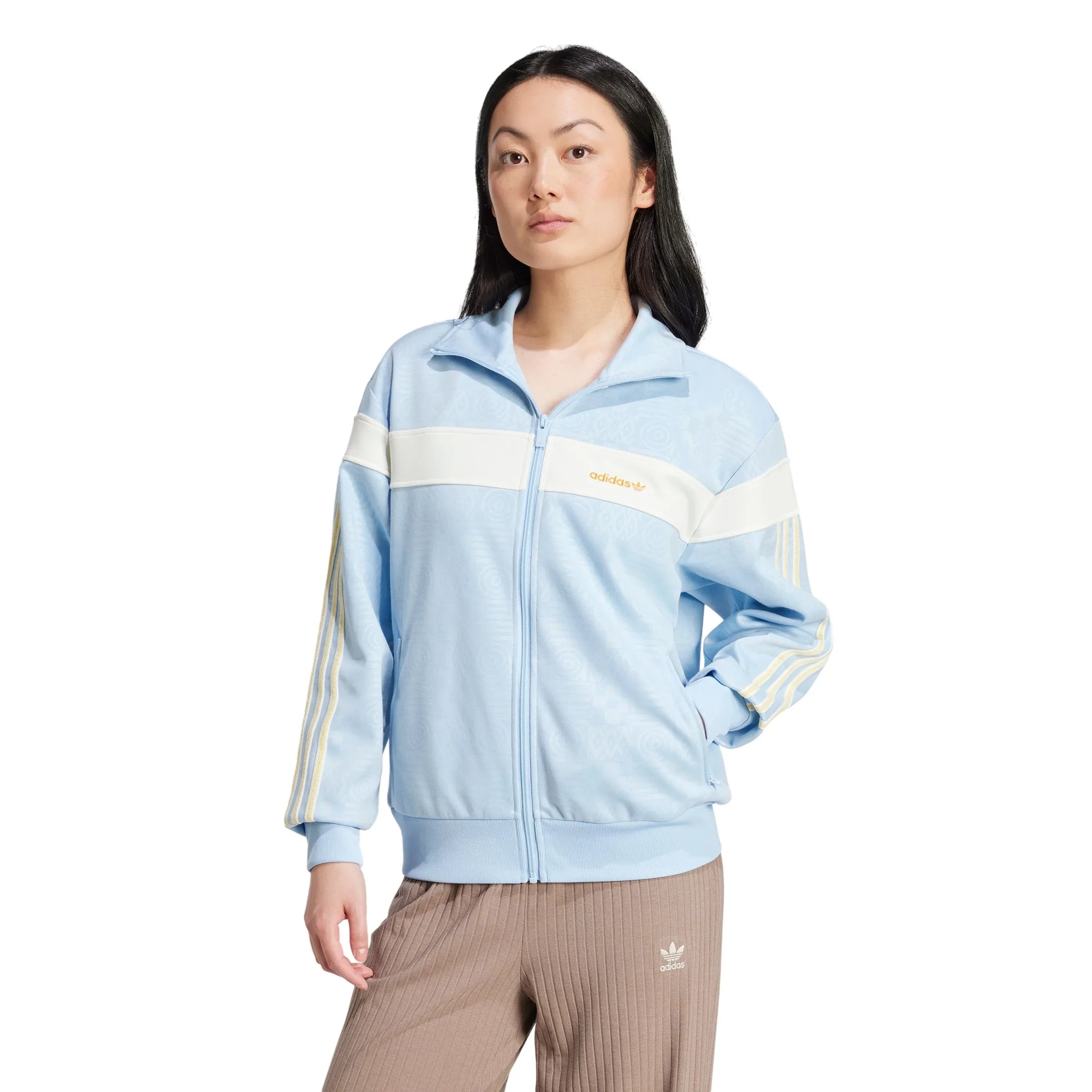 adidas Originals Womens '80s Track Top - Clear Sky Blue - ViaductClothing