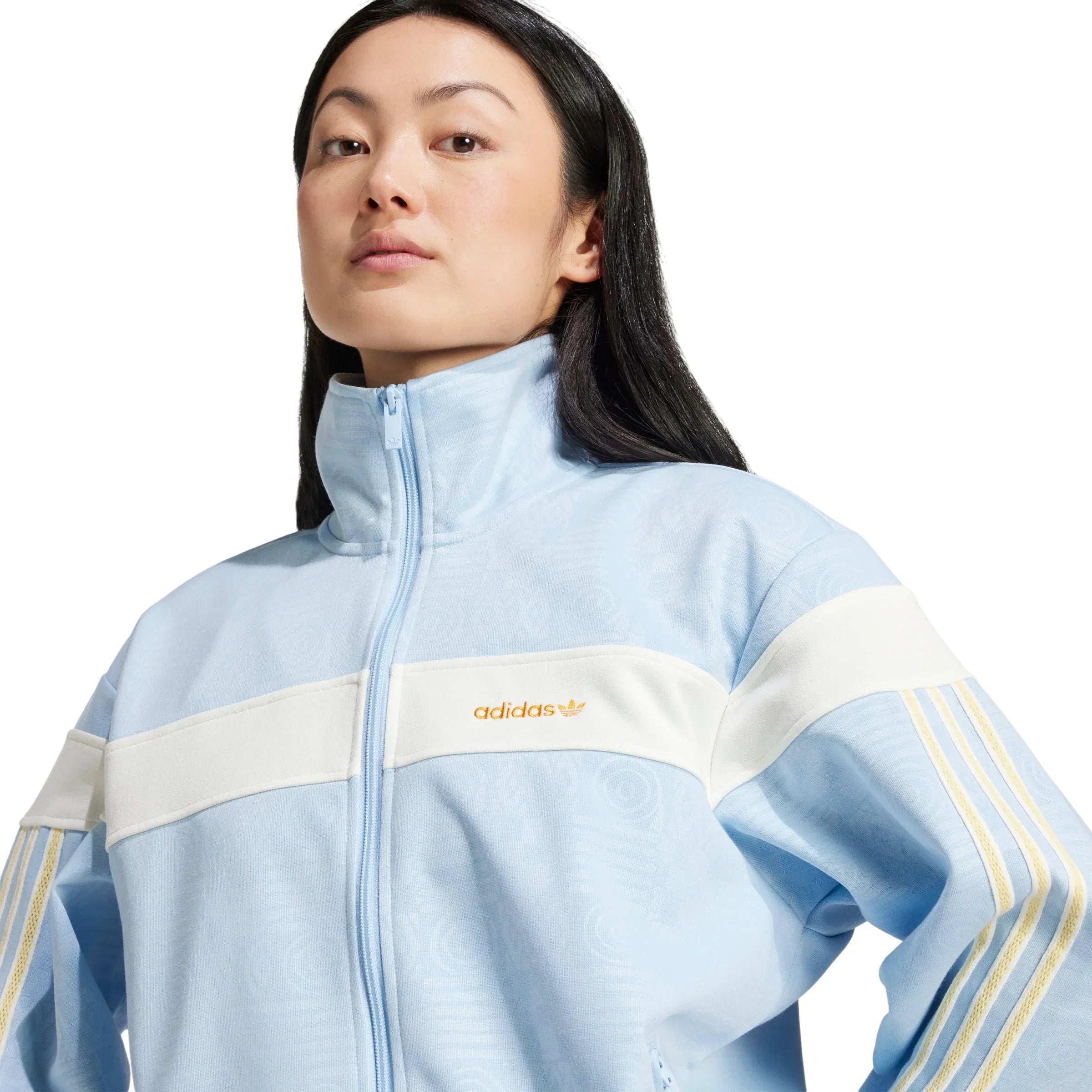 adidas Originals Womens '80s Track Top - Clear Sky Blue - ViaductClothing