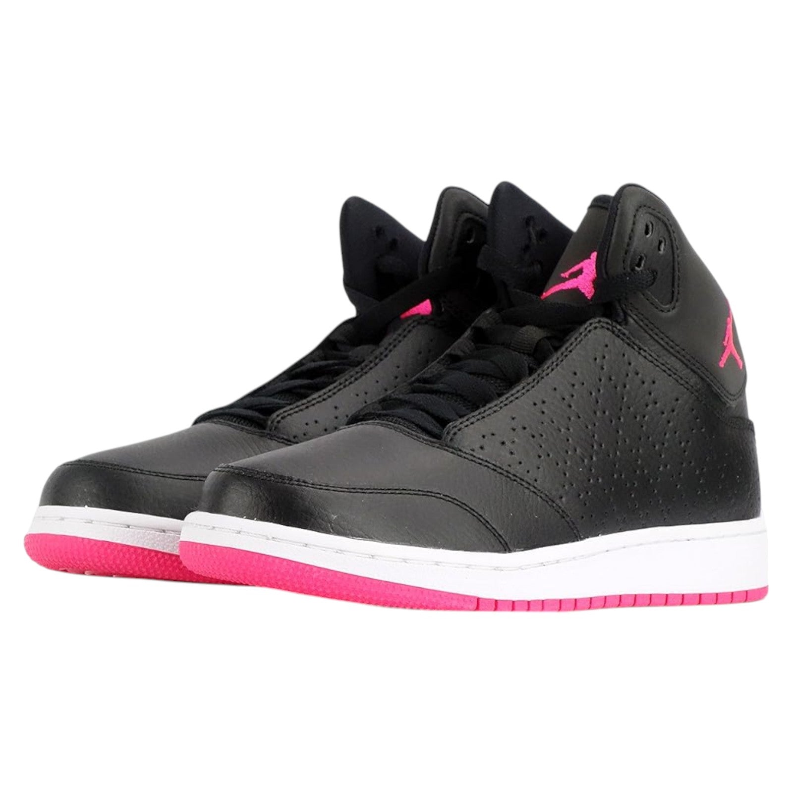 Nike Air Jordan 1 Flight 5 Premium Shoes (GS) - Black / Pink