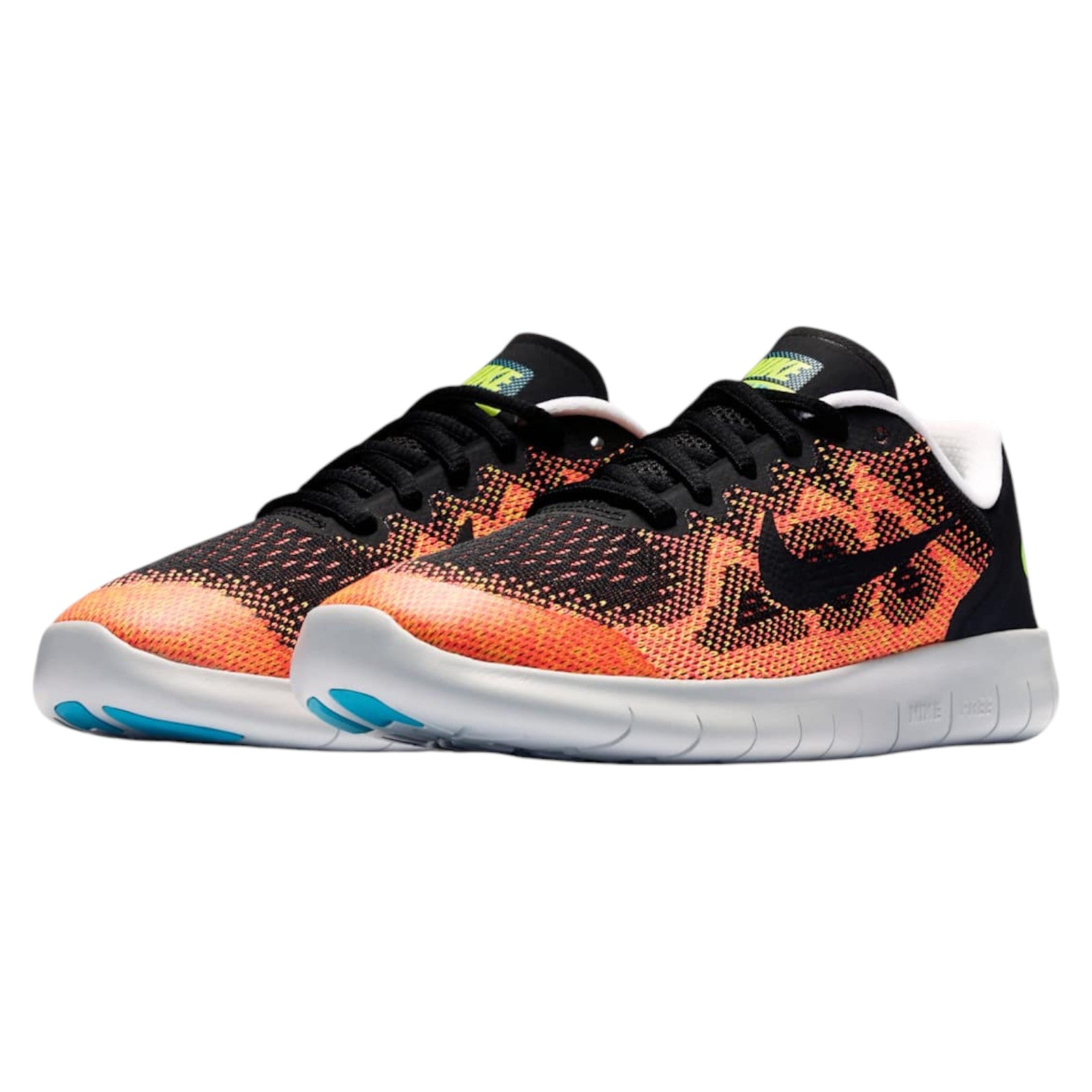 Nike Free Run 2 Running Shoes - Black / Orange