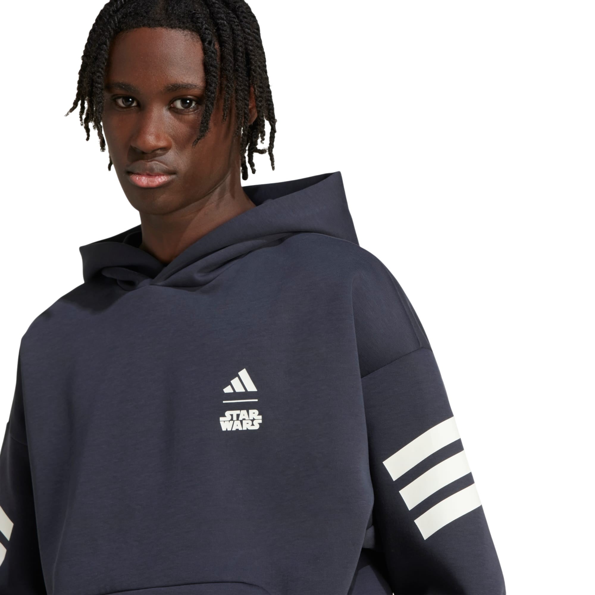 adidas Star Wars Mandalorian Graphic Hoodie - Night Grey