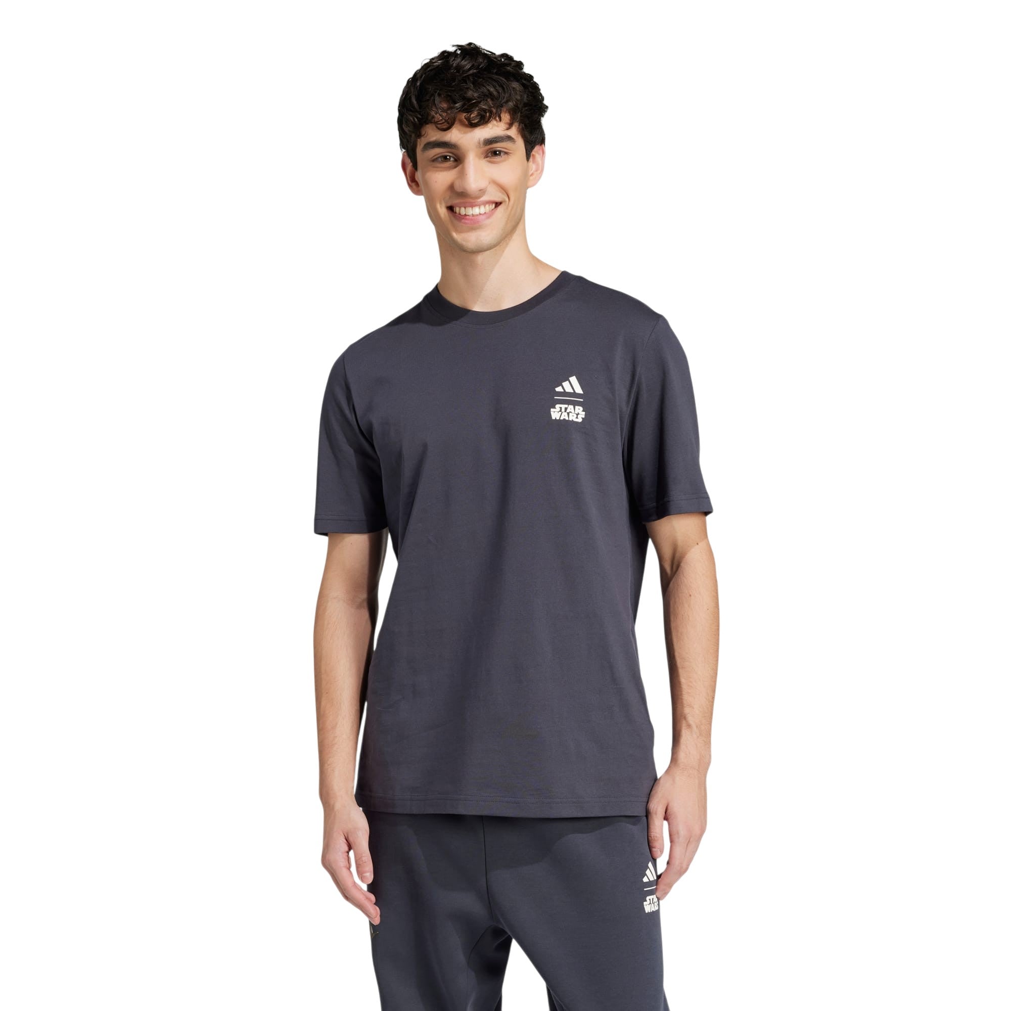 adidas Star Wars Mandalorian Back Graphic T Shirt - Grey