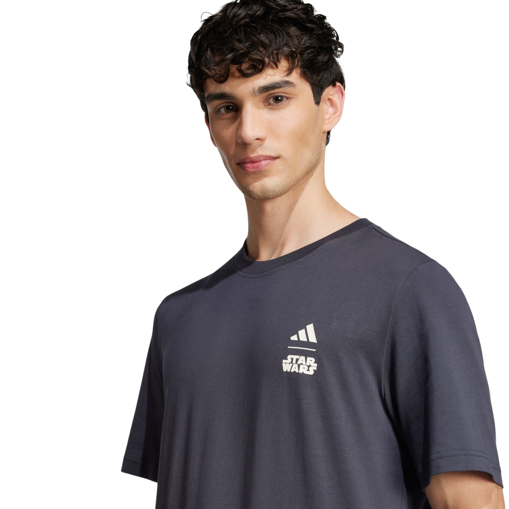 adidas Star Wars Mandalorian Back Graphic T Shirt - Grey