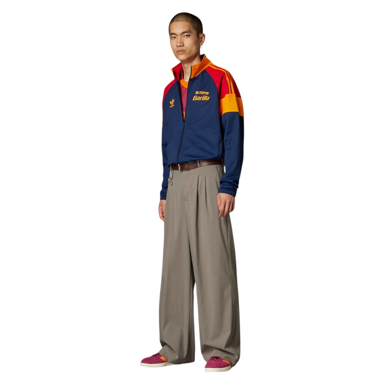 adidas Men's AS Roma Bring Back 1993 Track Jacket - Navy