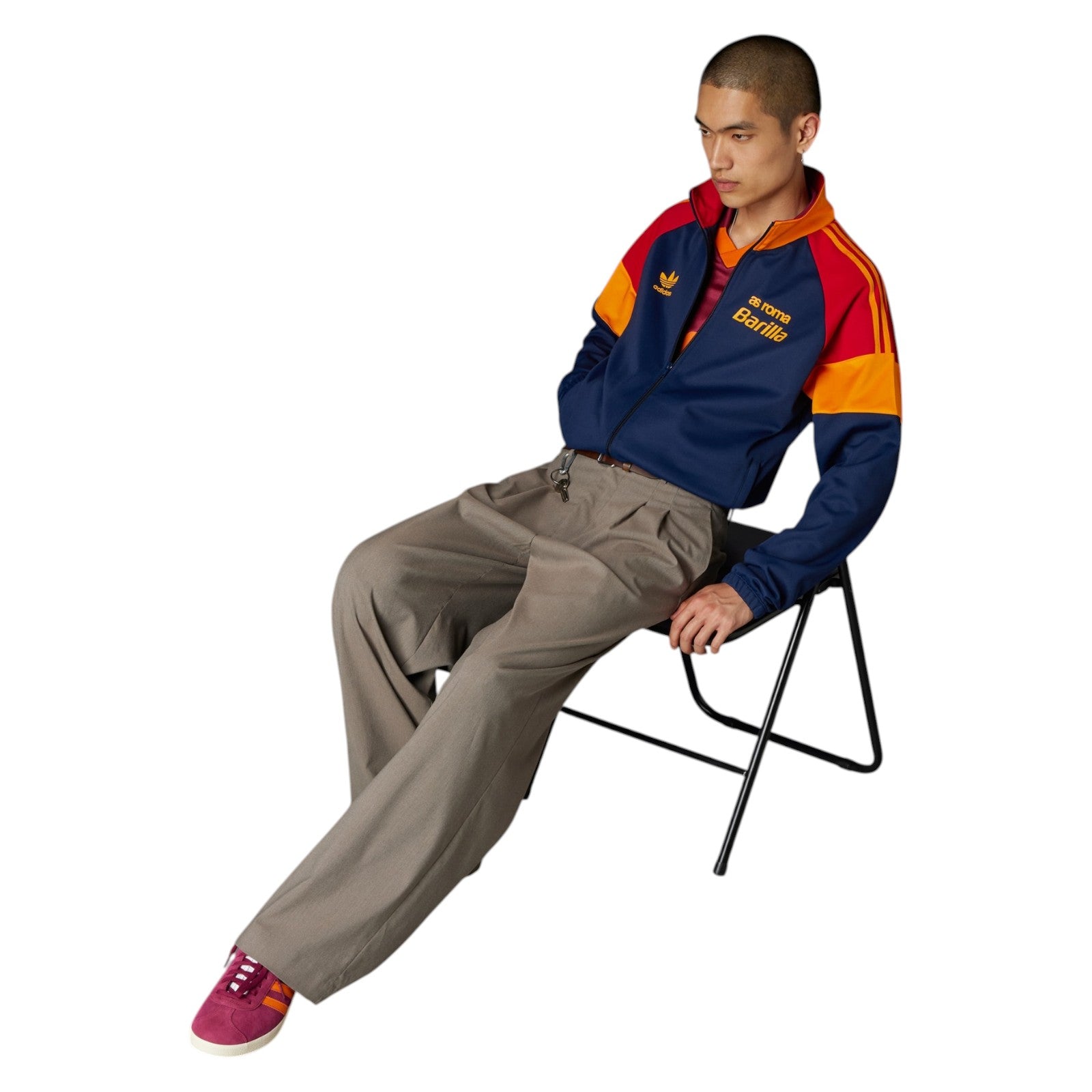 adidas Men's AS Roma Bring Back 1993 Track Jacket - Navy