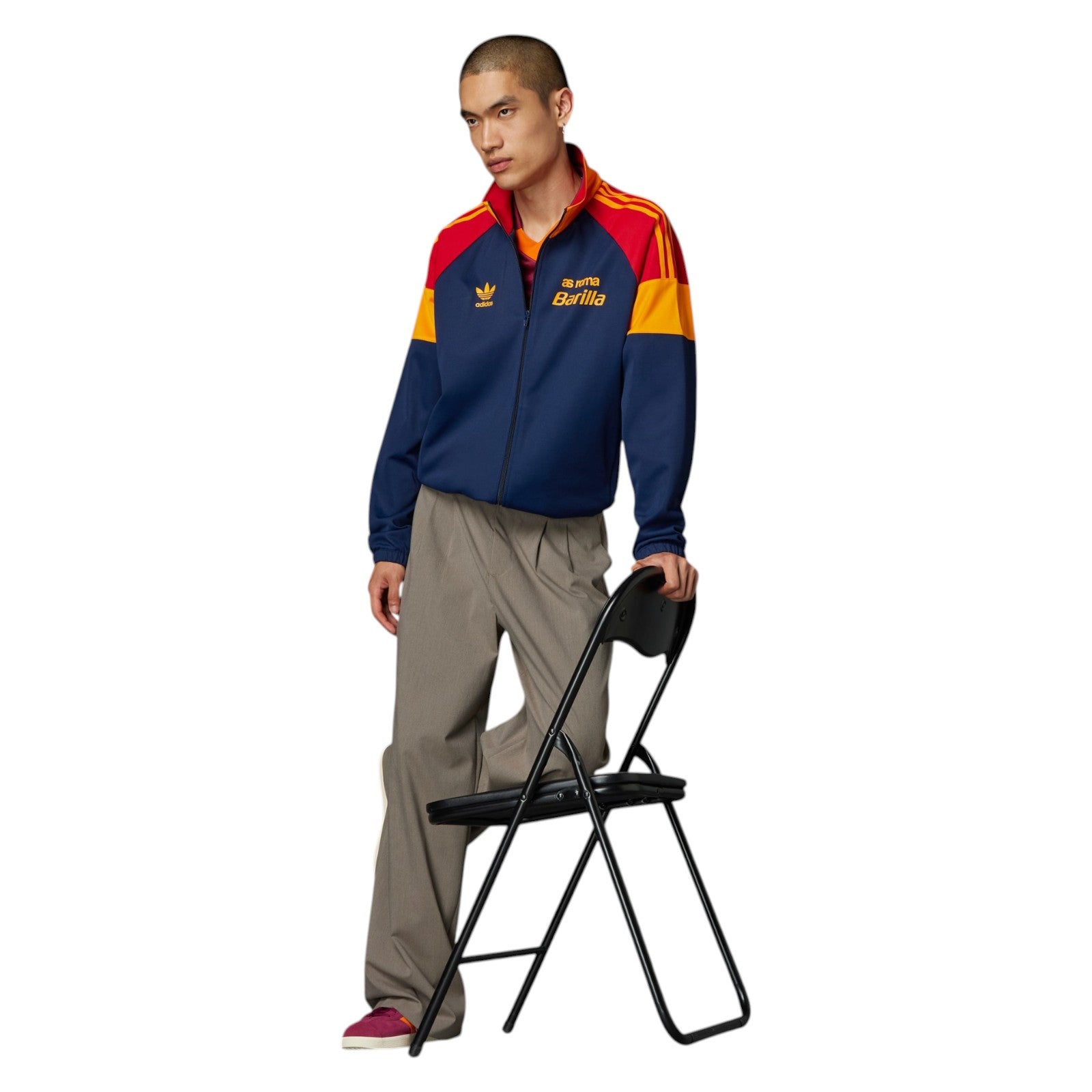 adidas Men's AS Roma Bring Back 1993 Track Jacket - Navy