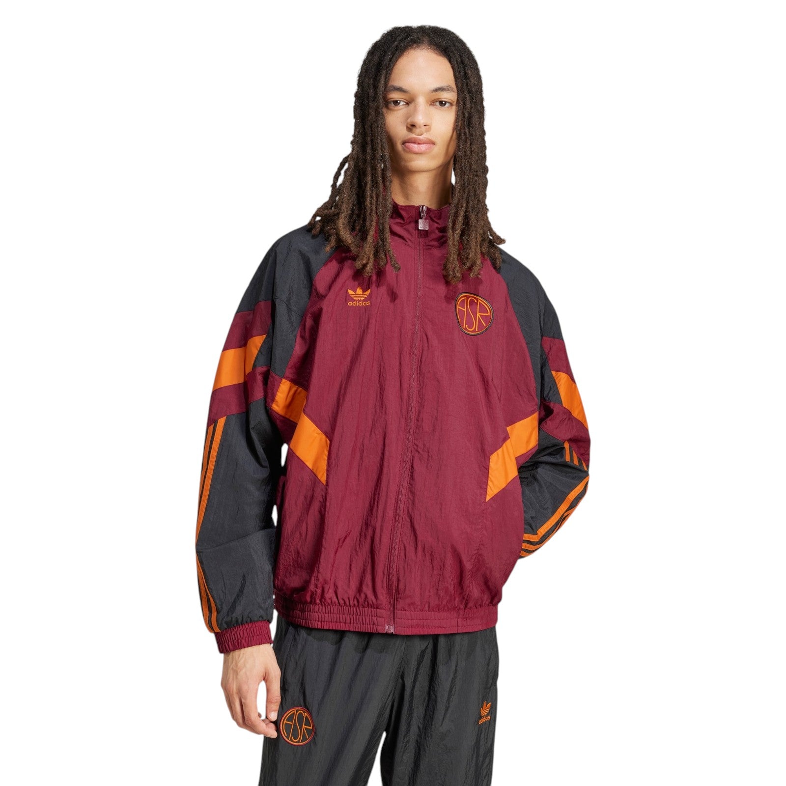 adidas Originals Men's AS Roma Originals Track Top - Red