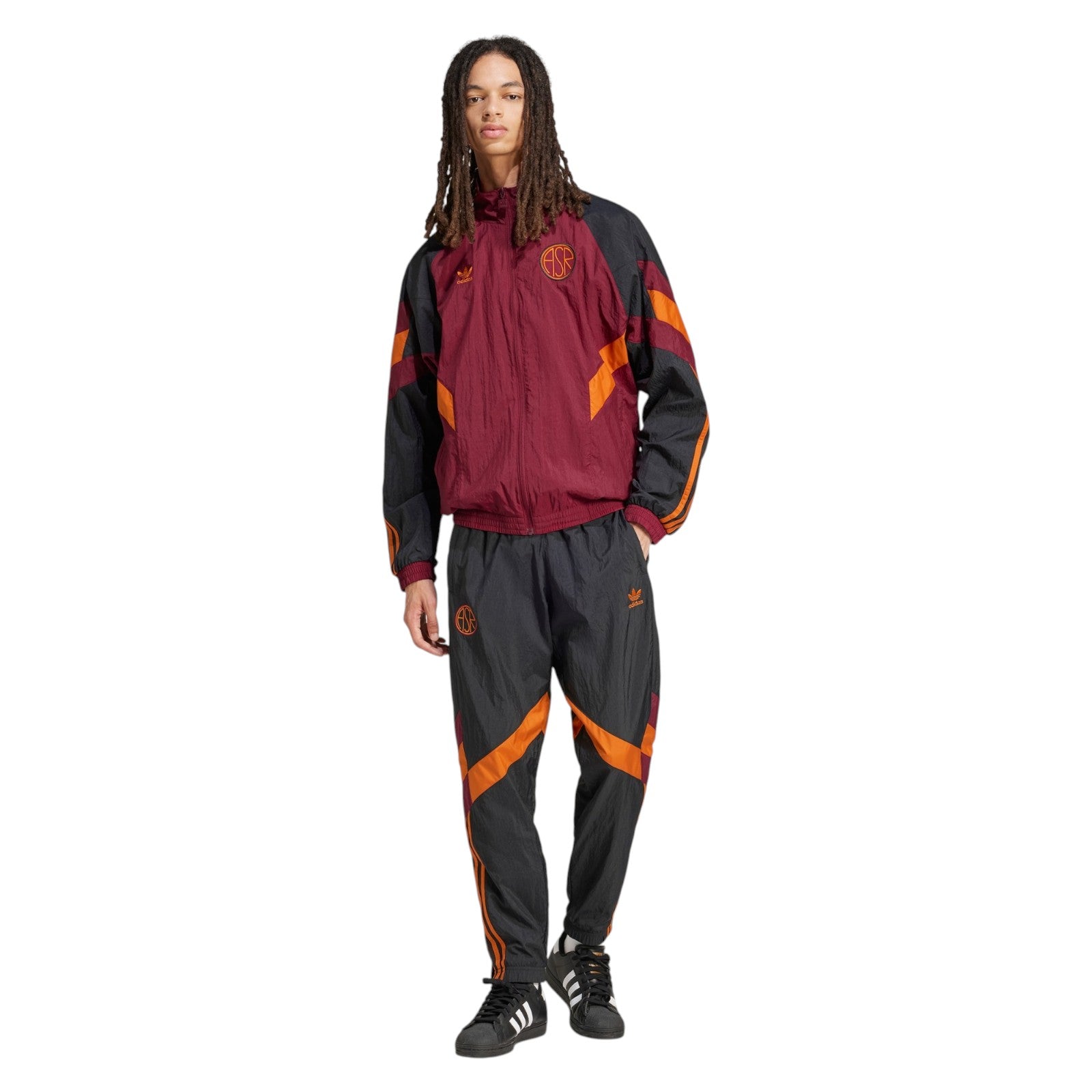 adidas Originals Men's AS Roma Originals Track Top - Red