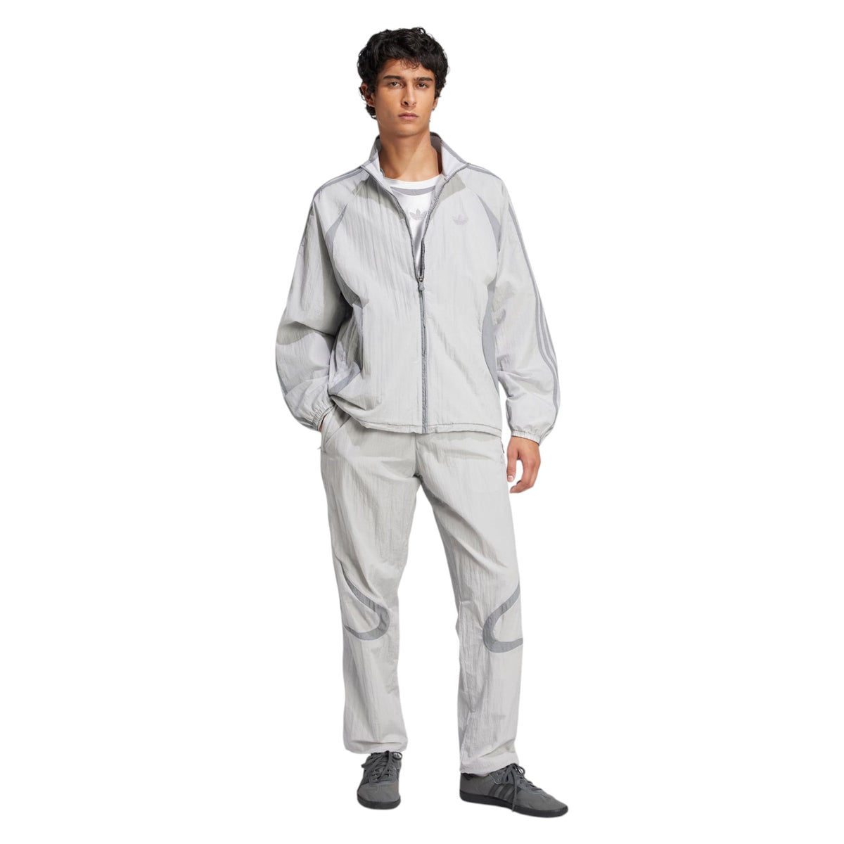 adidas Originals Men's Adicolor 2000s Woven Track Tracksuit Bottoms - Grey