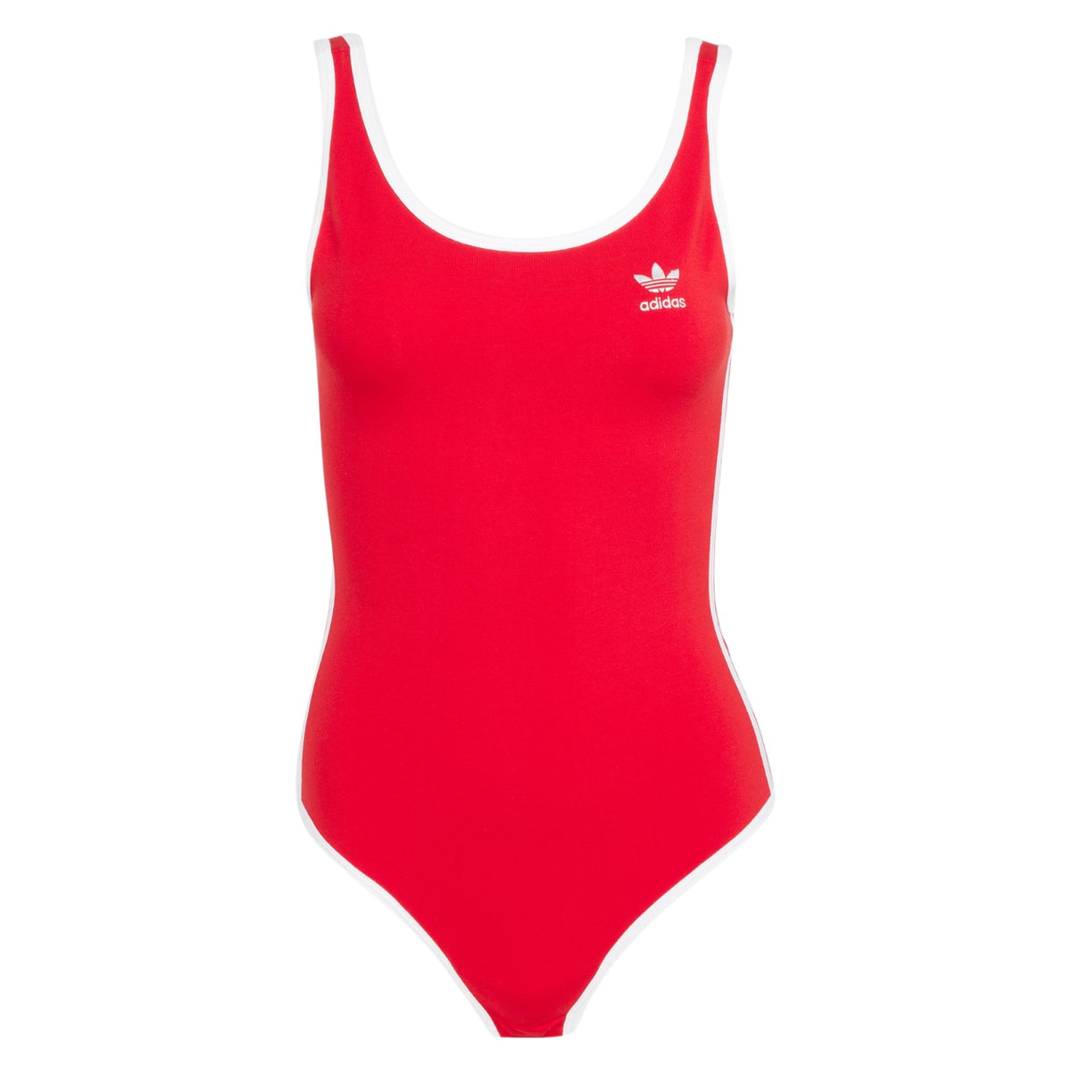 adidas Originals Women's Adicolor 3-Stripes Bodysuit - Red