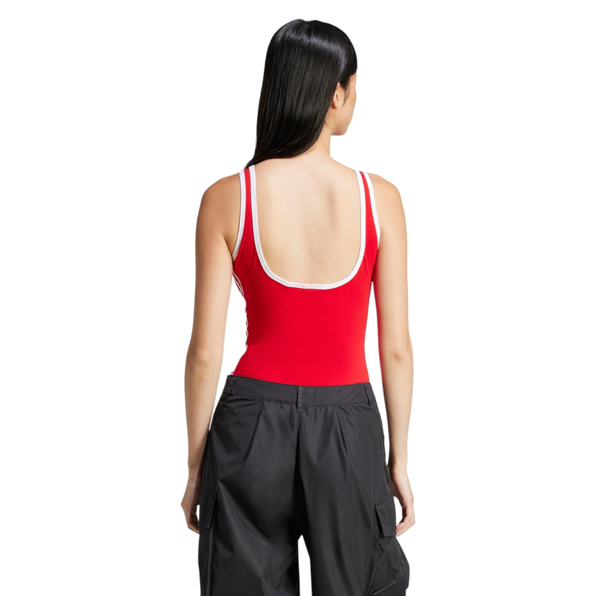 adidas Originals Women's Adicolor 3-Stripes Bodysuit - Red
