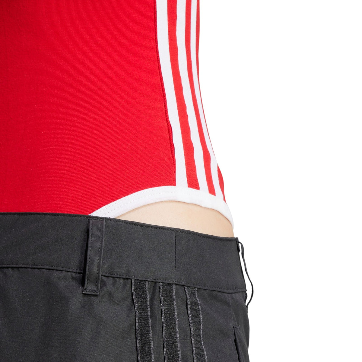 adidas Originals Women's Adicolor 3-Stripes Bodysuit - Red