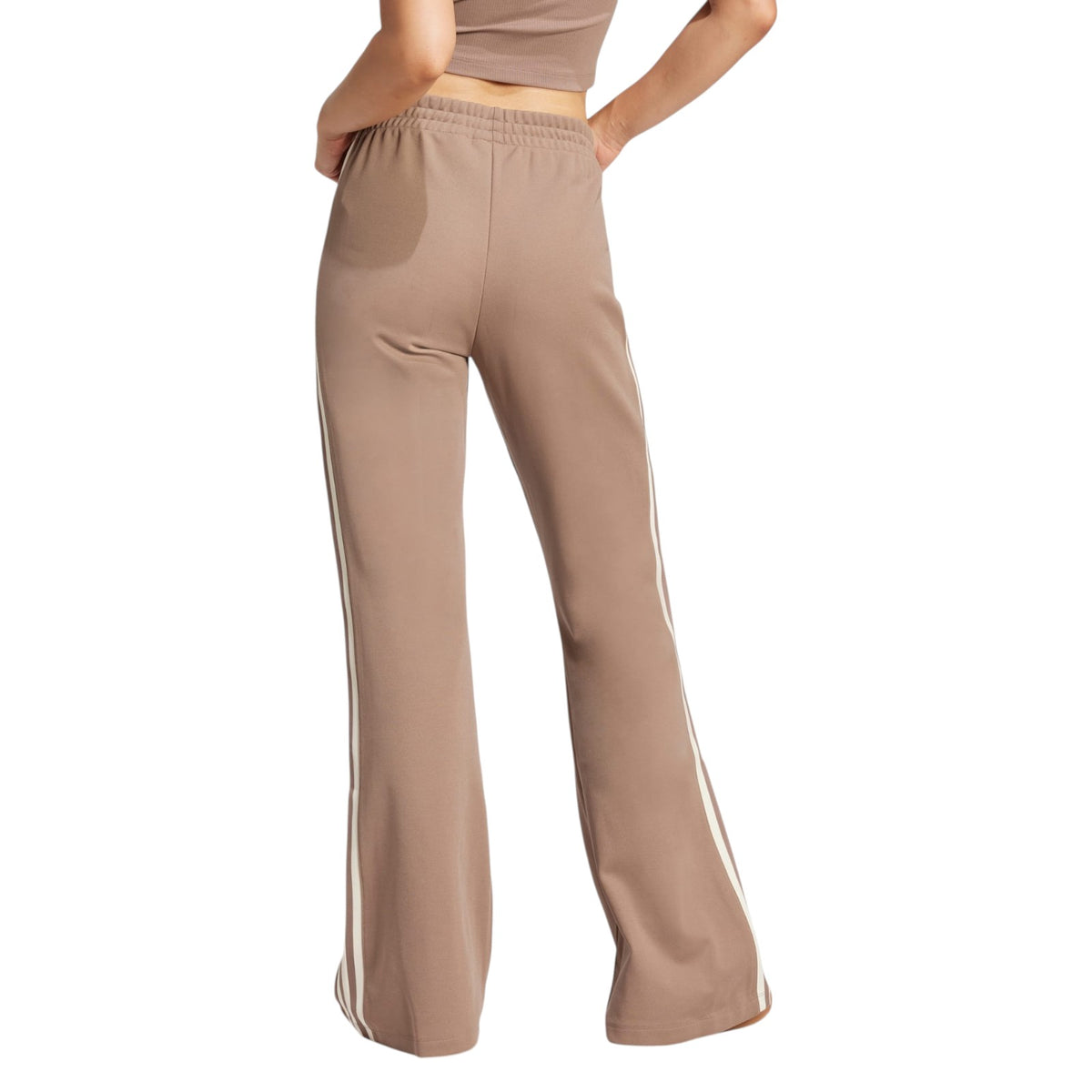 adidas Originals Women's Adicolor 3-Stripes Flared Track Pants - Brown