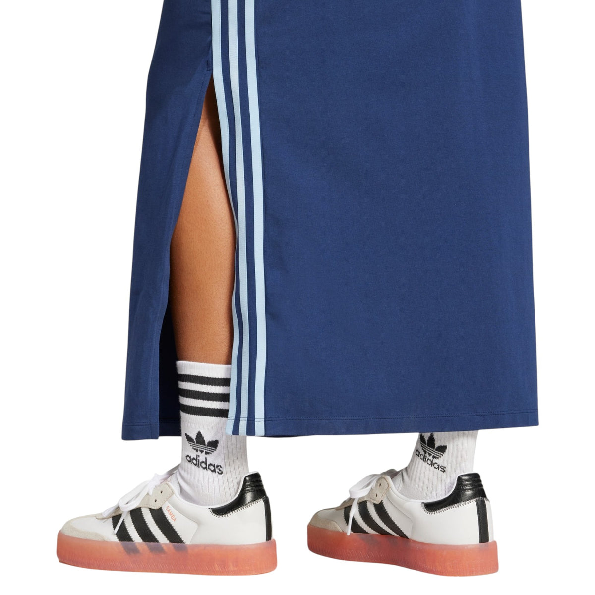 adidas Originals Women's Adicolor 3-Stripes Tank Maxi Dress - Navy