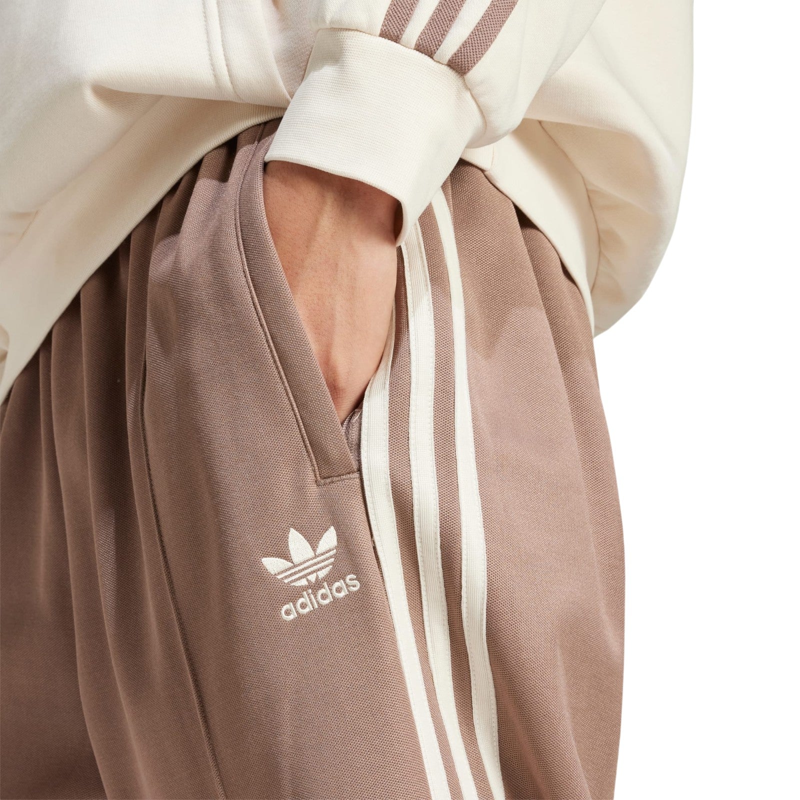 adidas Originals Adicolor Baggy Fit Firebird Track Pants - Trace Brown