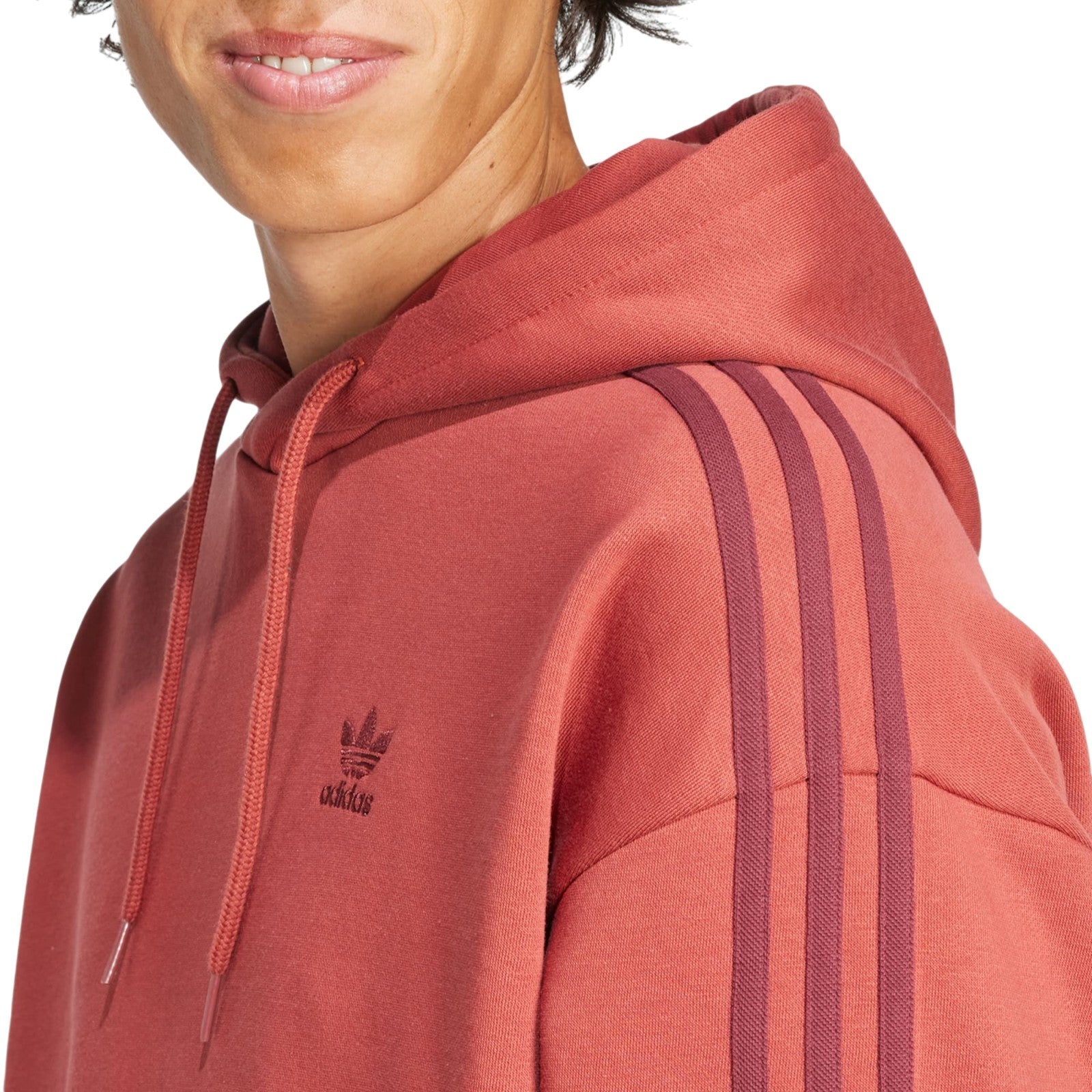 adidas Originals Baggy Hoodie - Preloved Ruby