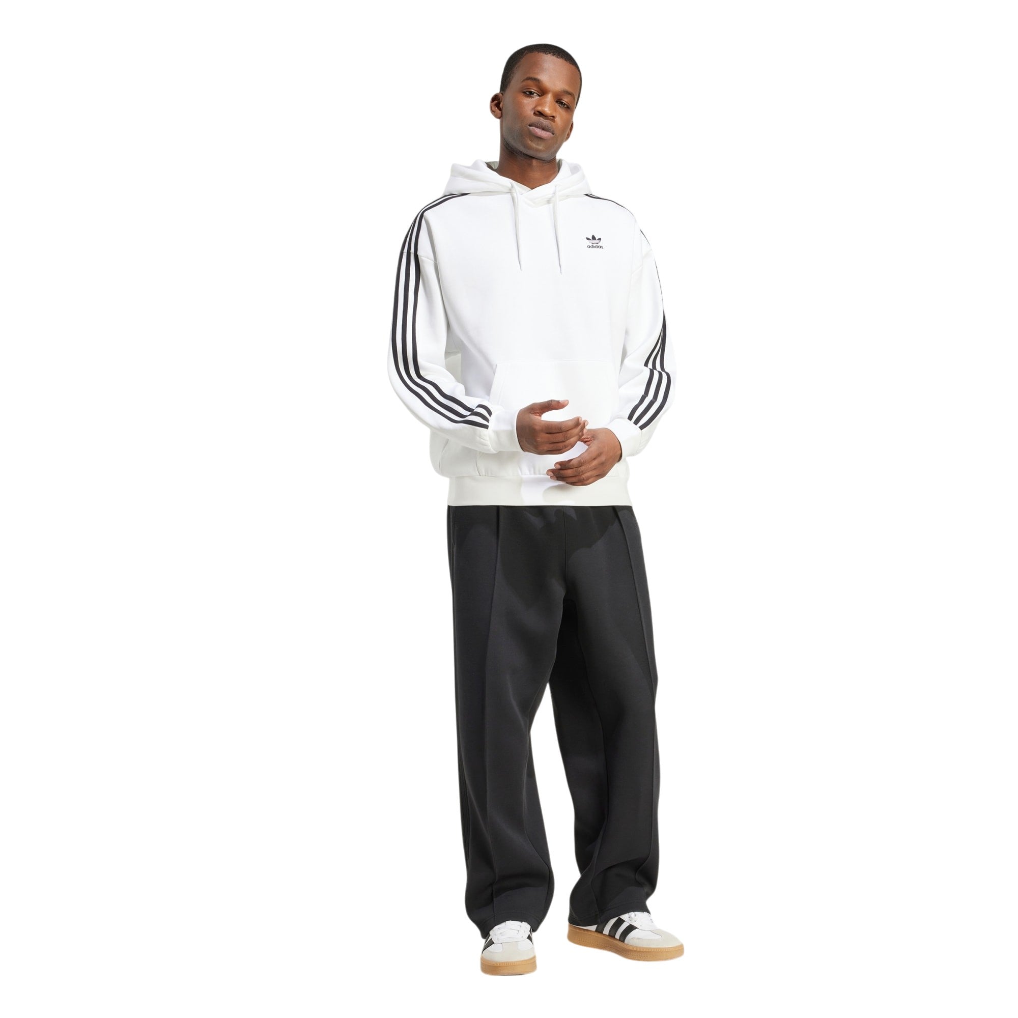 adidas Originals Men's Adicolor Baggy Fit Hoodie - White