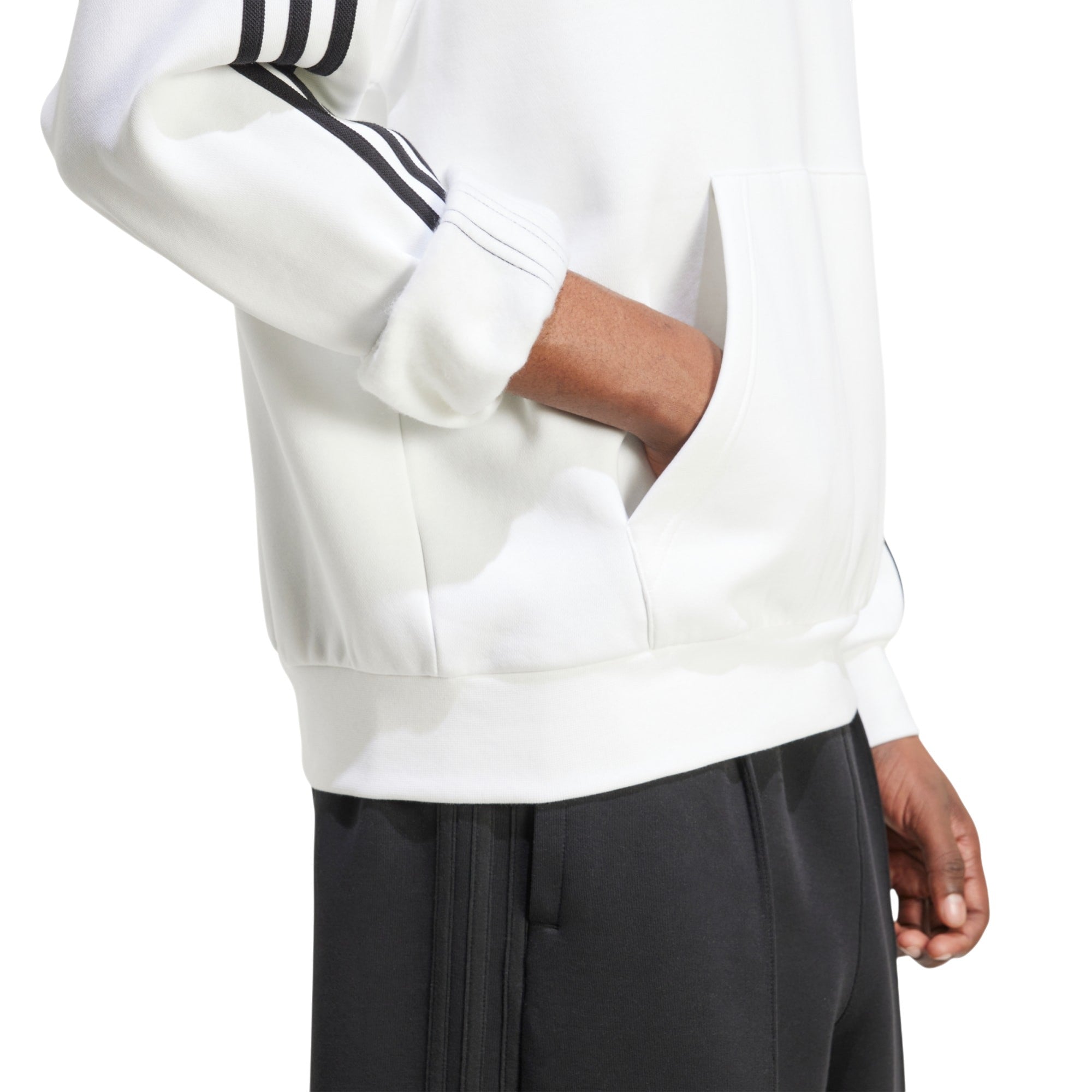 adidas Originals Men's Adicolor Baggy Fit Hoodie - White