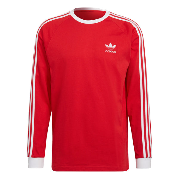 adidas Adiolor Classics 3-Stripes Long Sleeved Tee - Red
