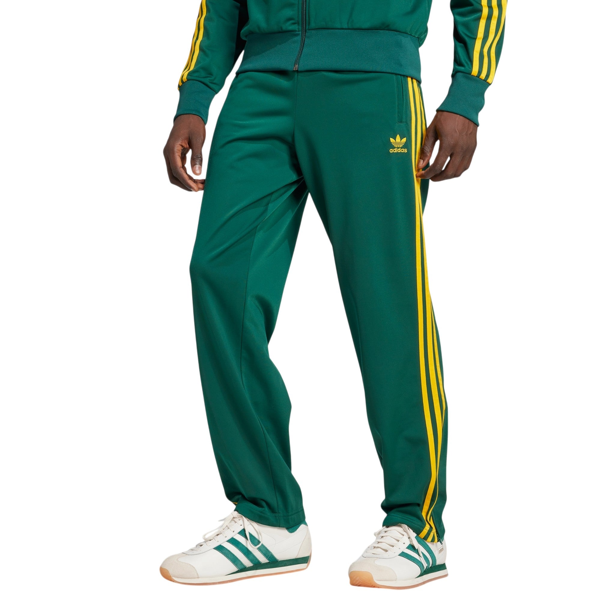 adidas Originals Adicolor Classics Firebird Track Bottoms - Collegiate Green / Crew Yellow